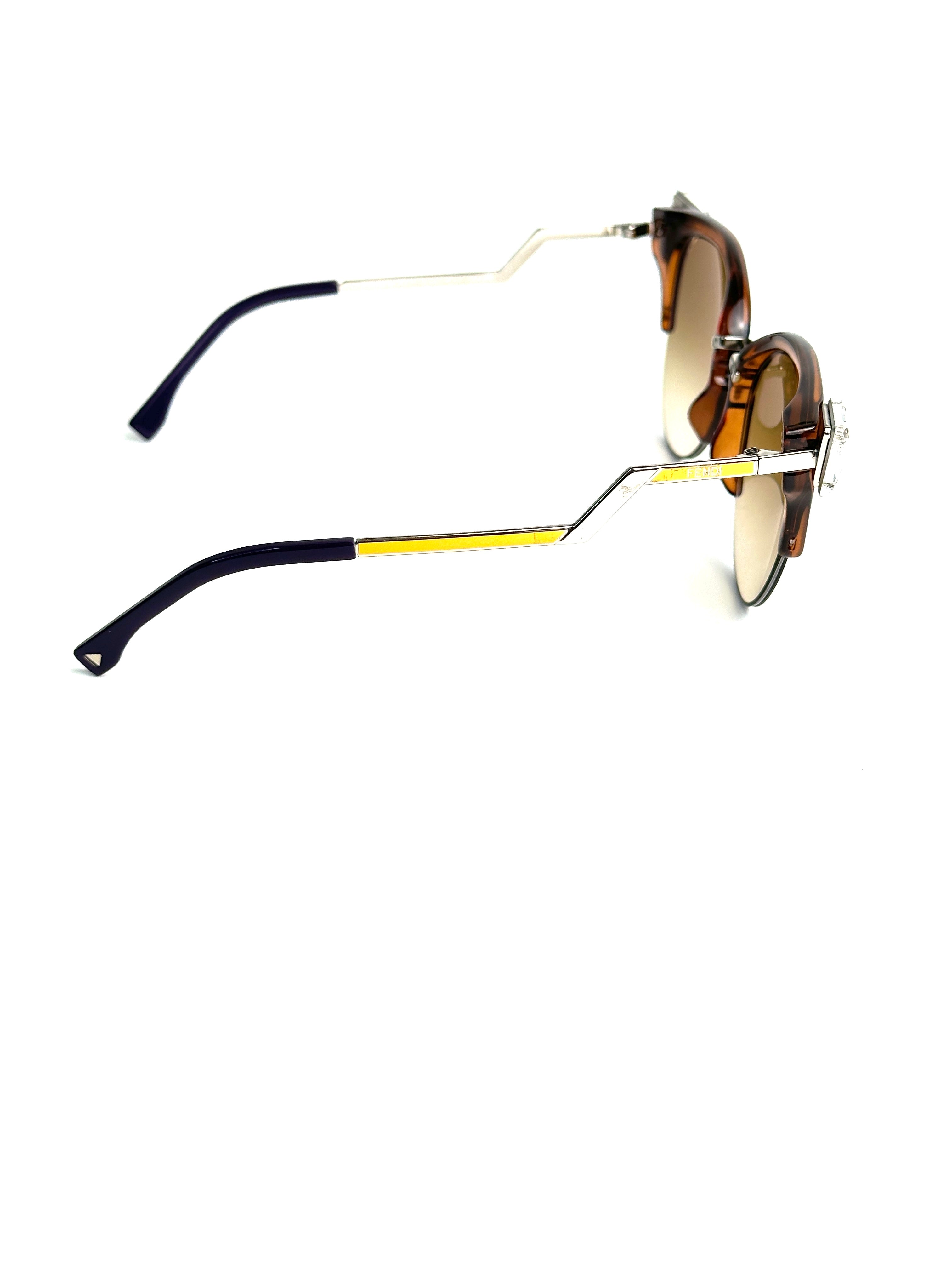 Occhiali da sole FENDI FF0041/S MARRONE GIALLO
