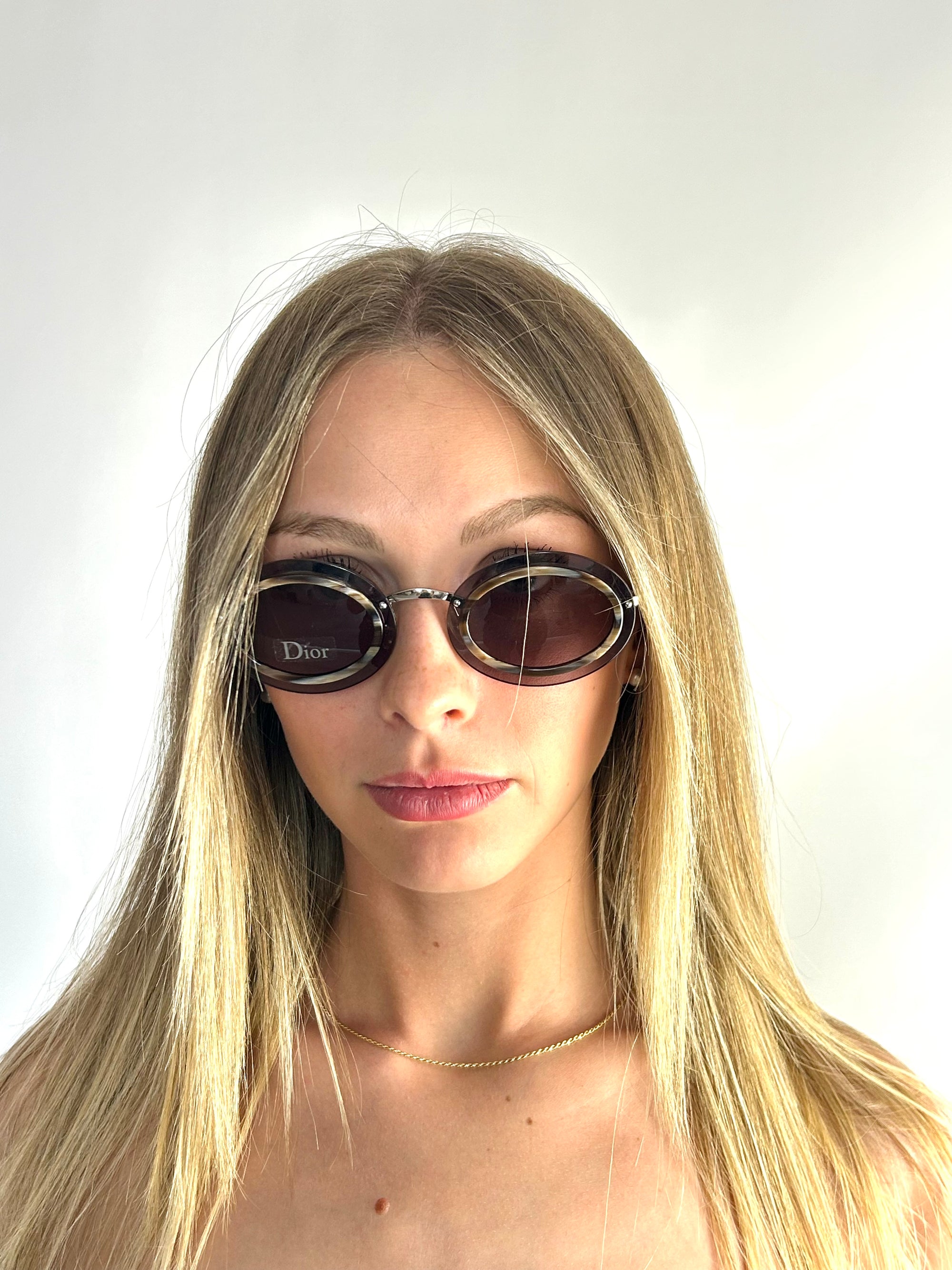 DIOR DIORHERMINE 3YG/P7 LIGHT GO sunglasses