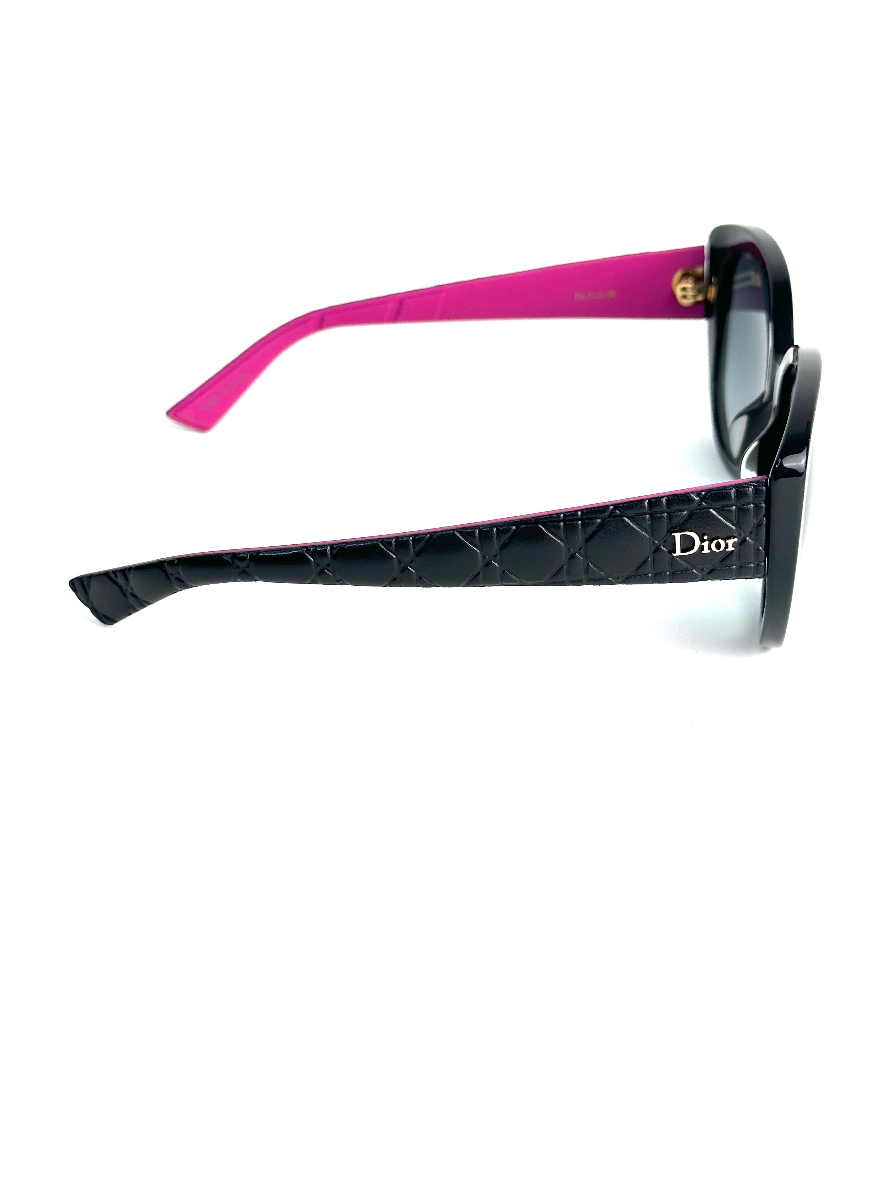 DIOR DIORLADY1R HZ9/HD BKLTHR REDRB sunglasses