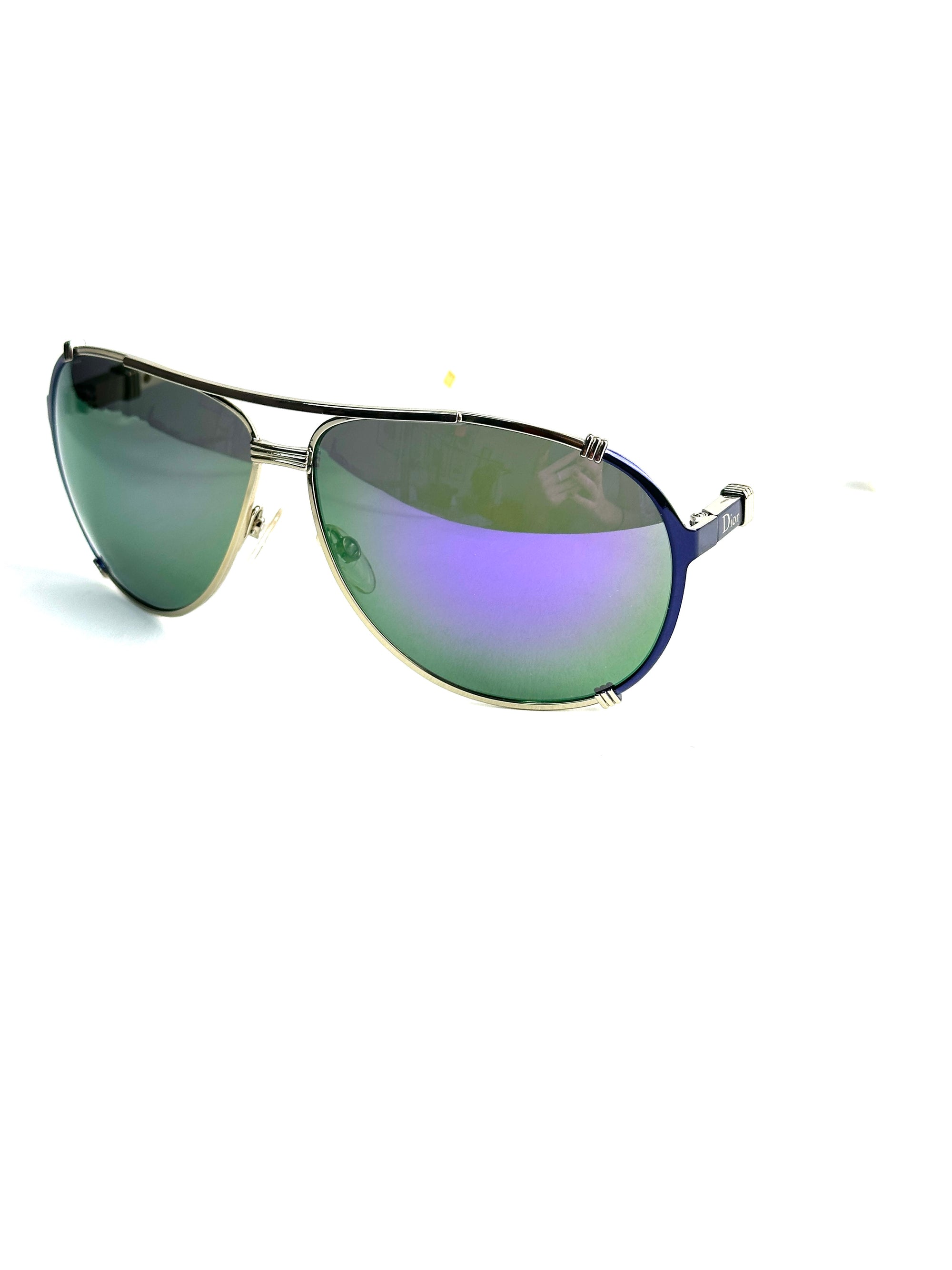 occhiali da sole DIOR DIORCHICAGO2 N6R/TE LTGD BLU IVR