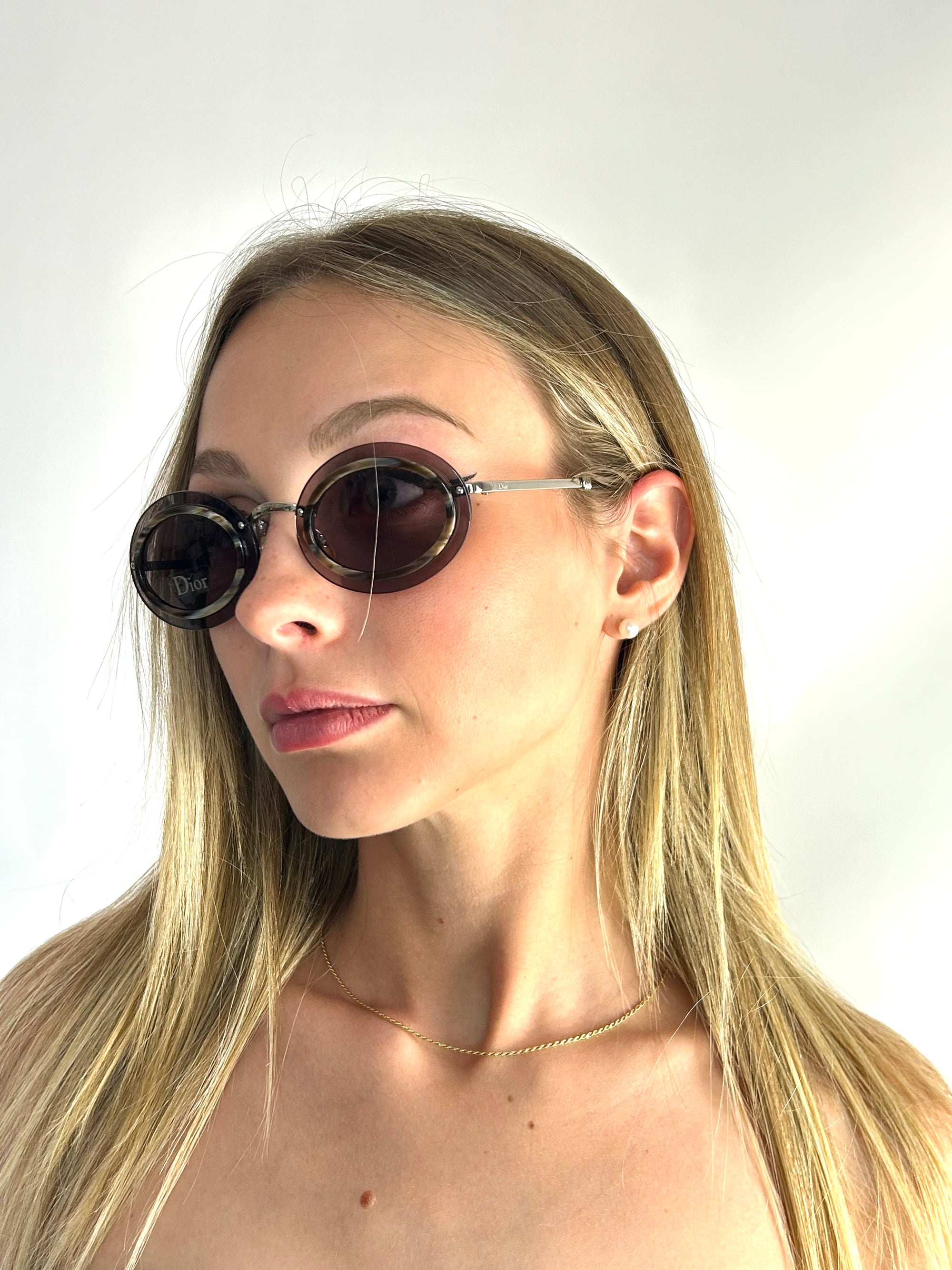 DIOR DIORHERMINE 3YG/P7 LIGHT GO sunglasses
