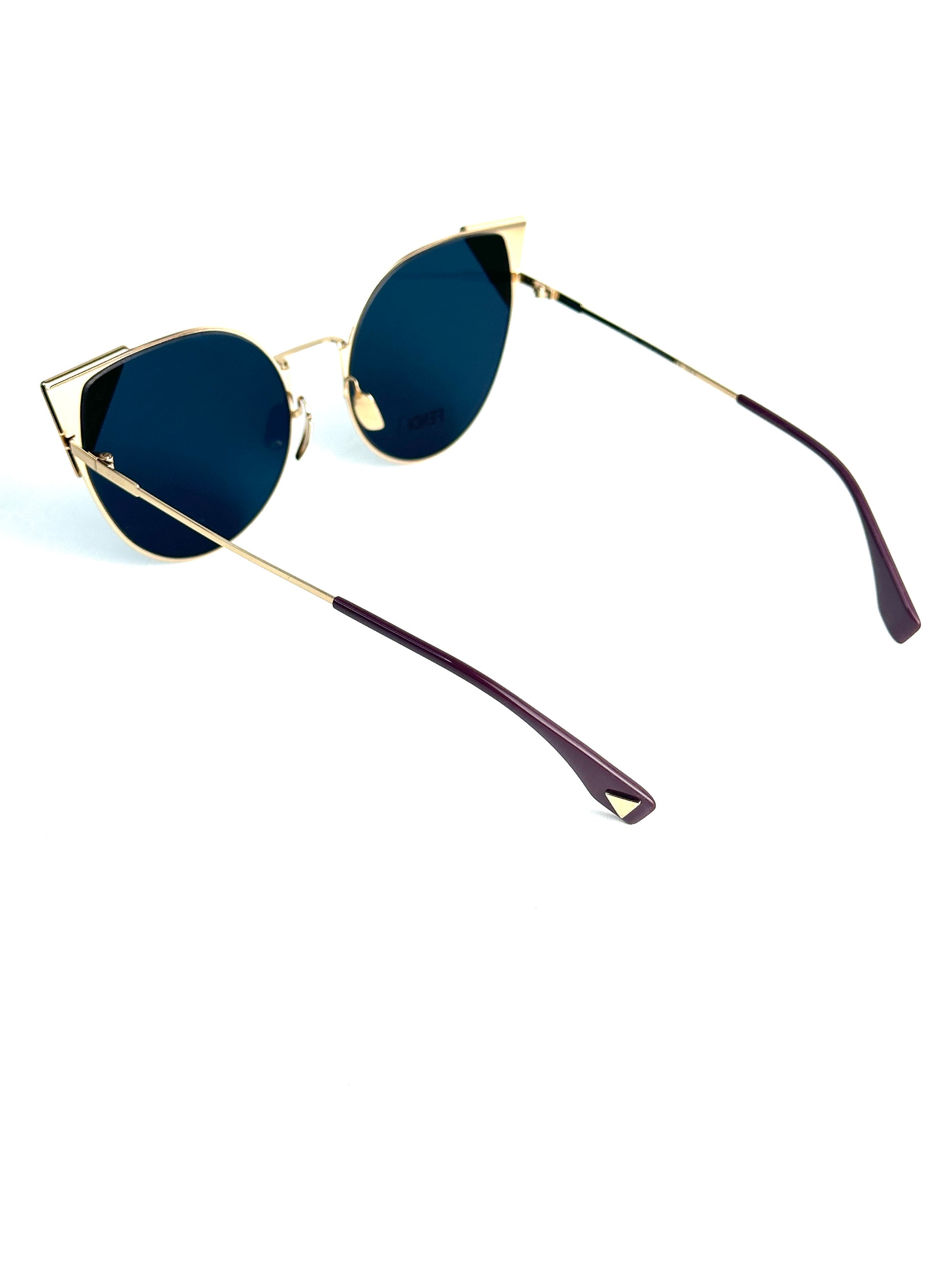 occhiali da sole FENDI FF0190/S ORO ROSA E AZZURRO
