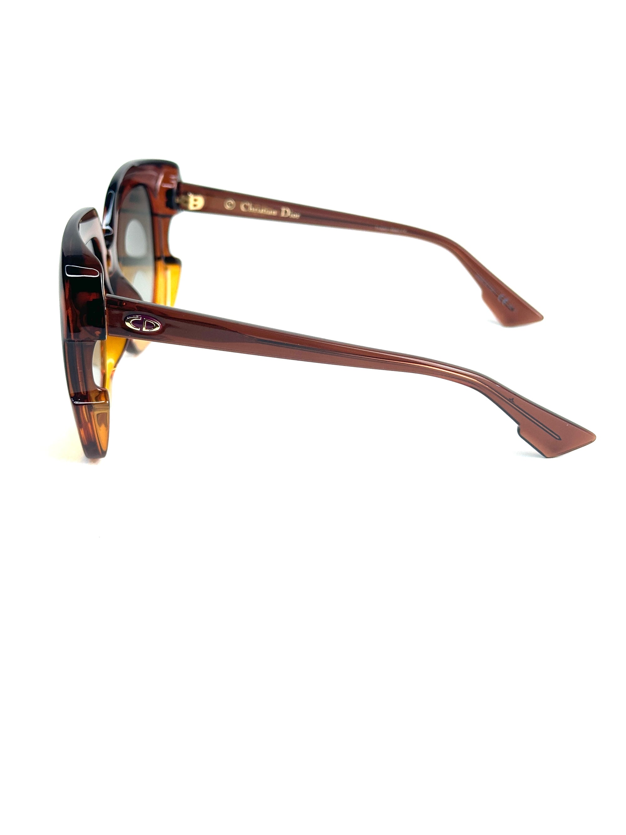 DIOR DIORGALA 12J/9O BROWN ORANGE sunglasses