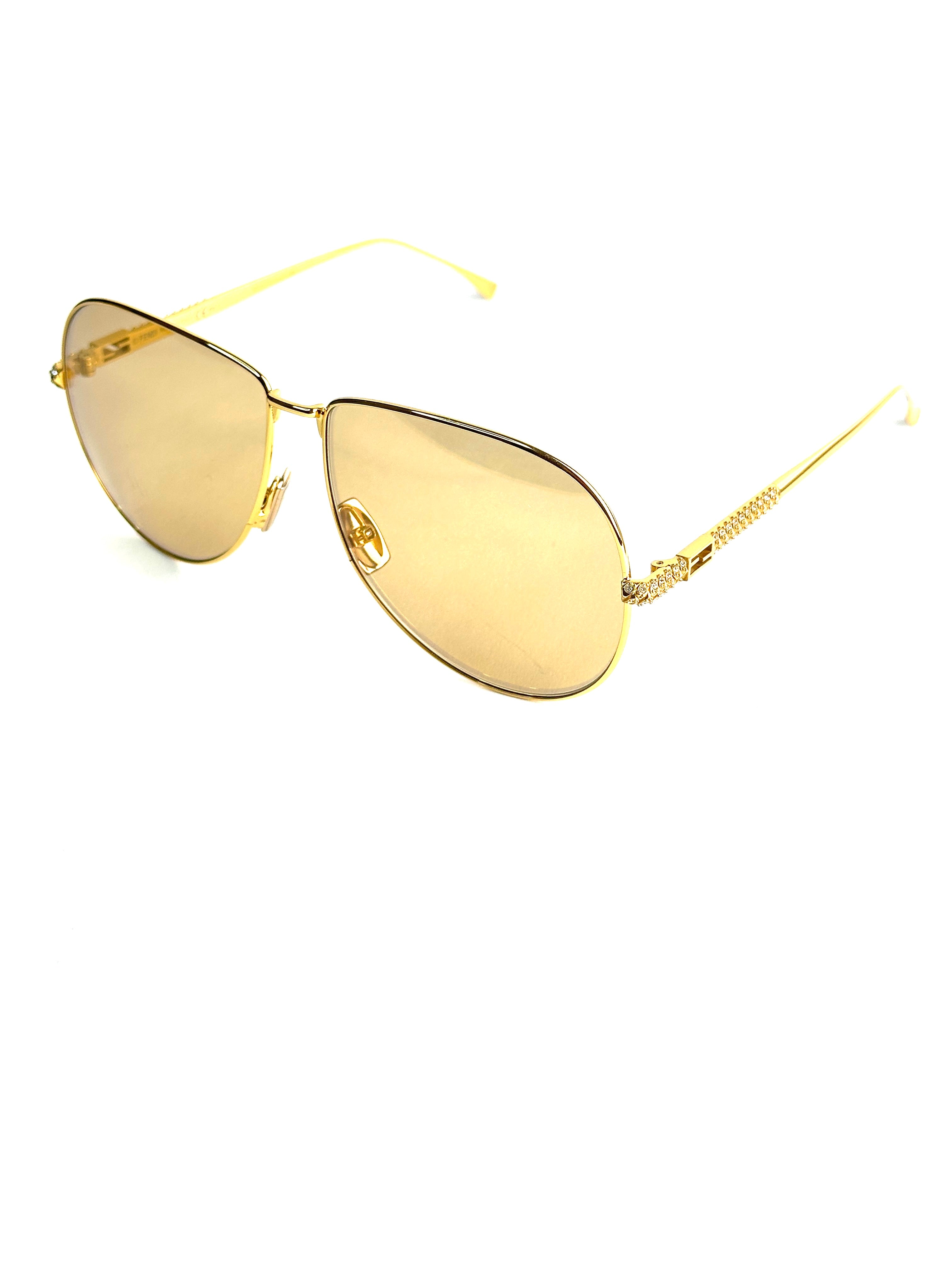 Occhiali da sole FENDI FF0437/S ORO GIALLO