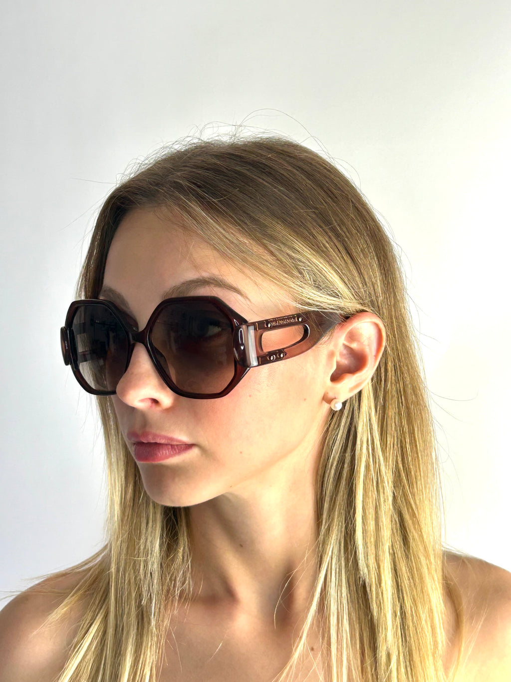 occhiali da sole BALENCIAGA BAL 0132/S 03N/HA MARRONE