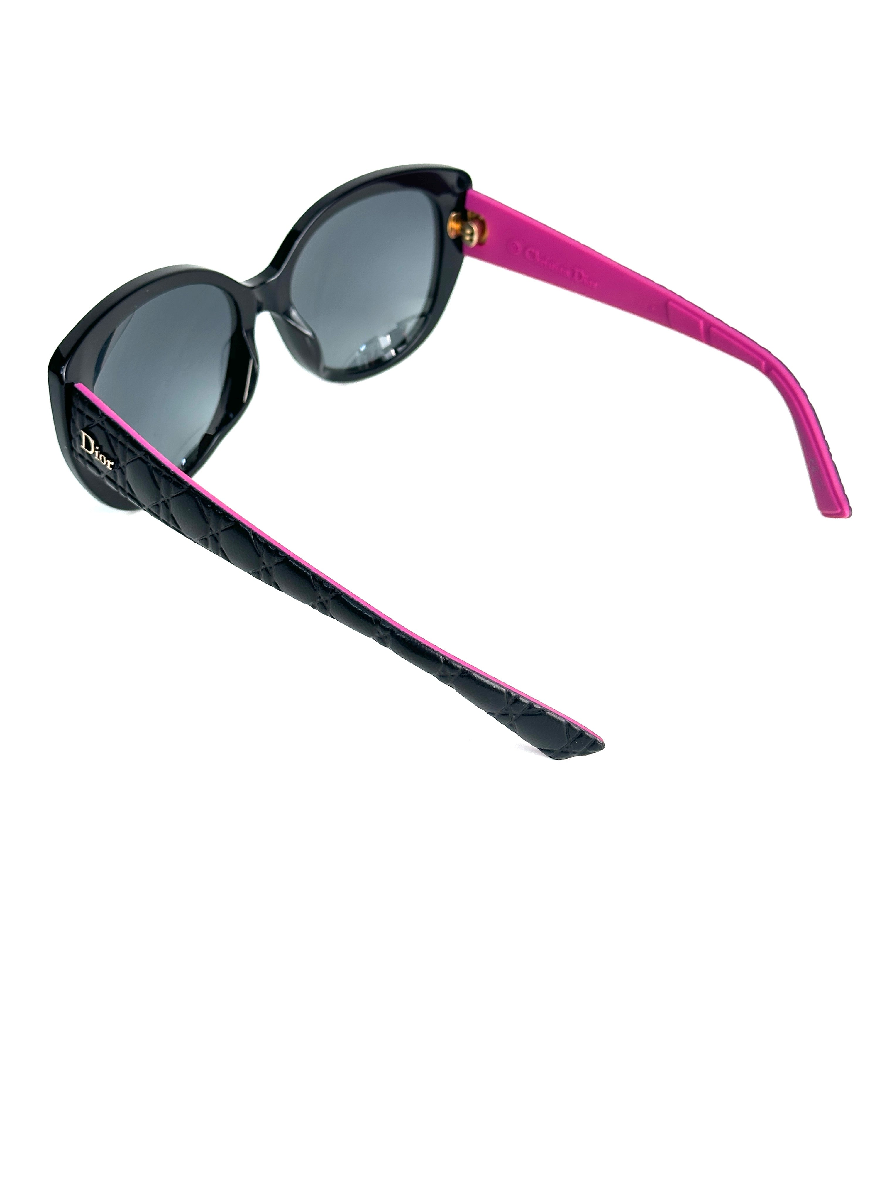 DIOR DIORLADY1R HZ9/HD BKLTHR REDRB sunglasses