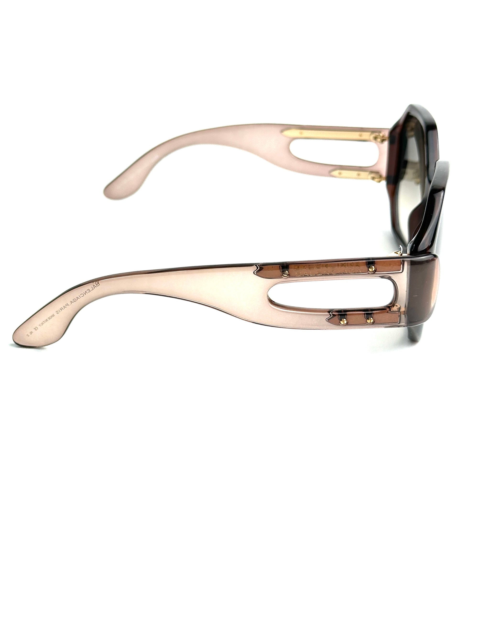 occhiali da sole BALENCIAGA BAL 0132/S 03N/HA MARRONE