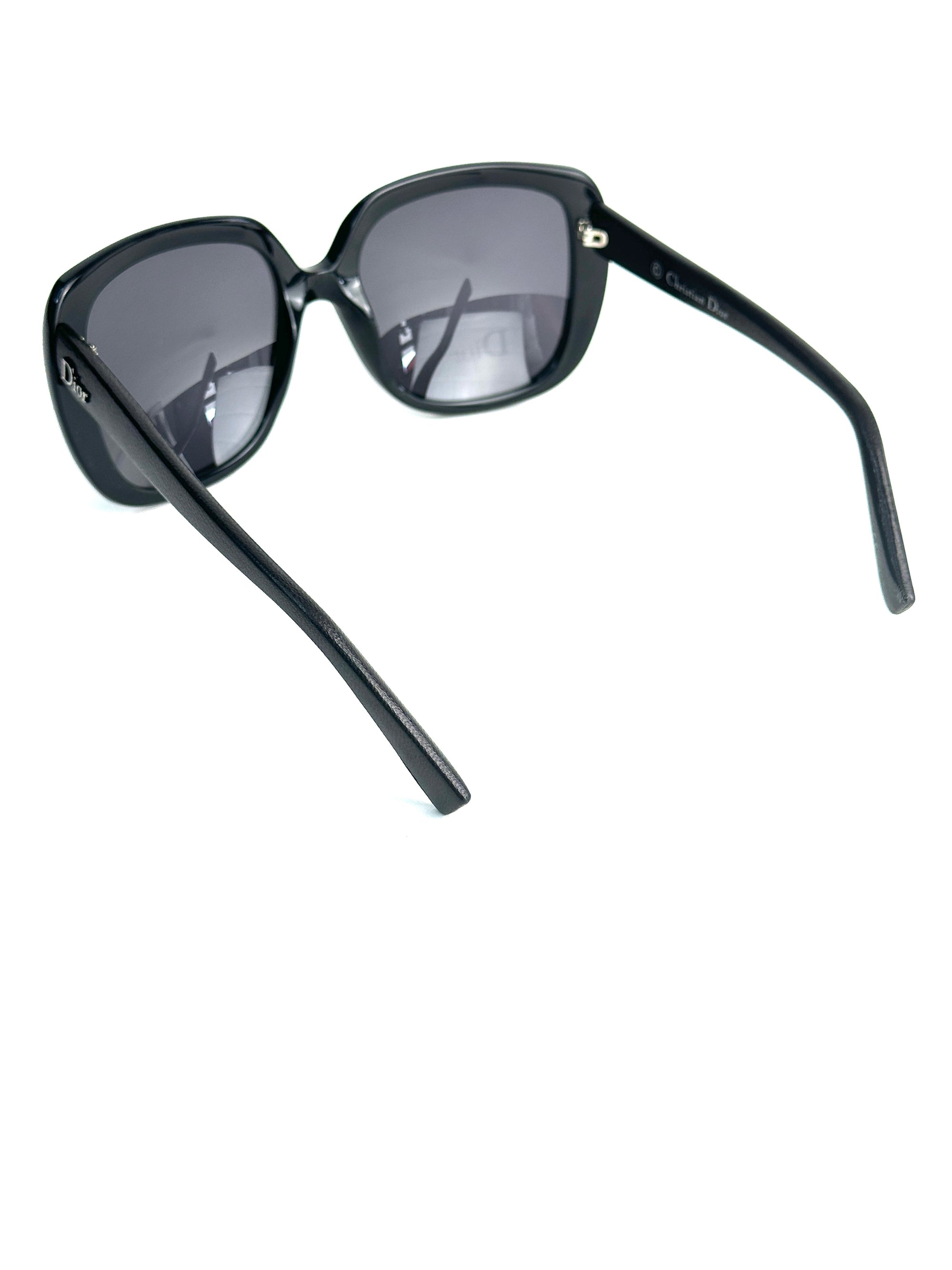 DIOR DIORAFFETAS1 648/Y1 BLK LEAT sunglasses