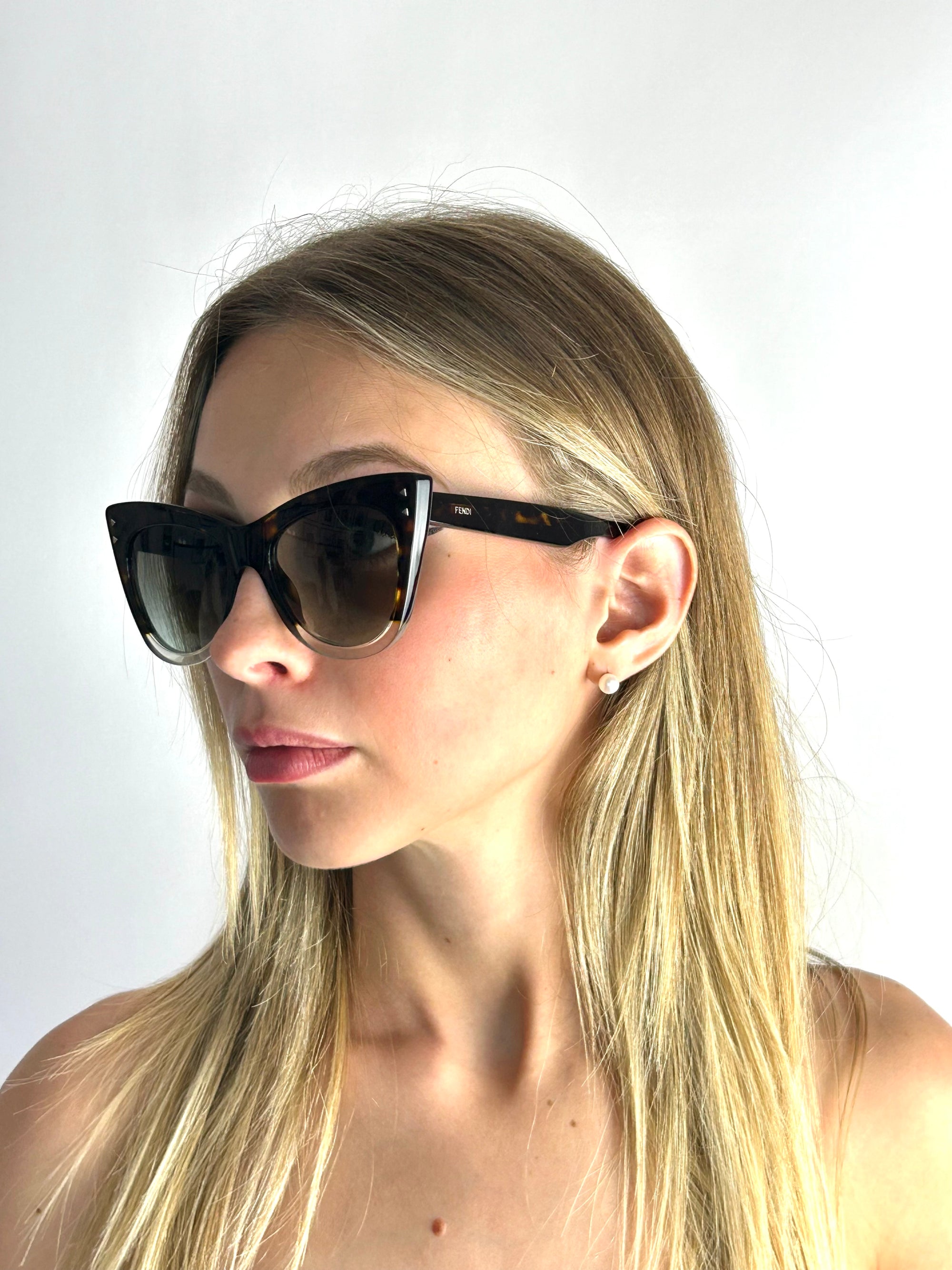 occhiali da sole FENDI FF0238/S HAVANA VERDE