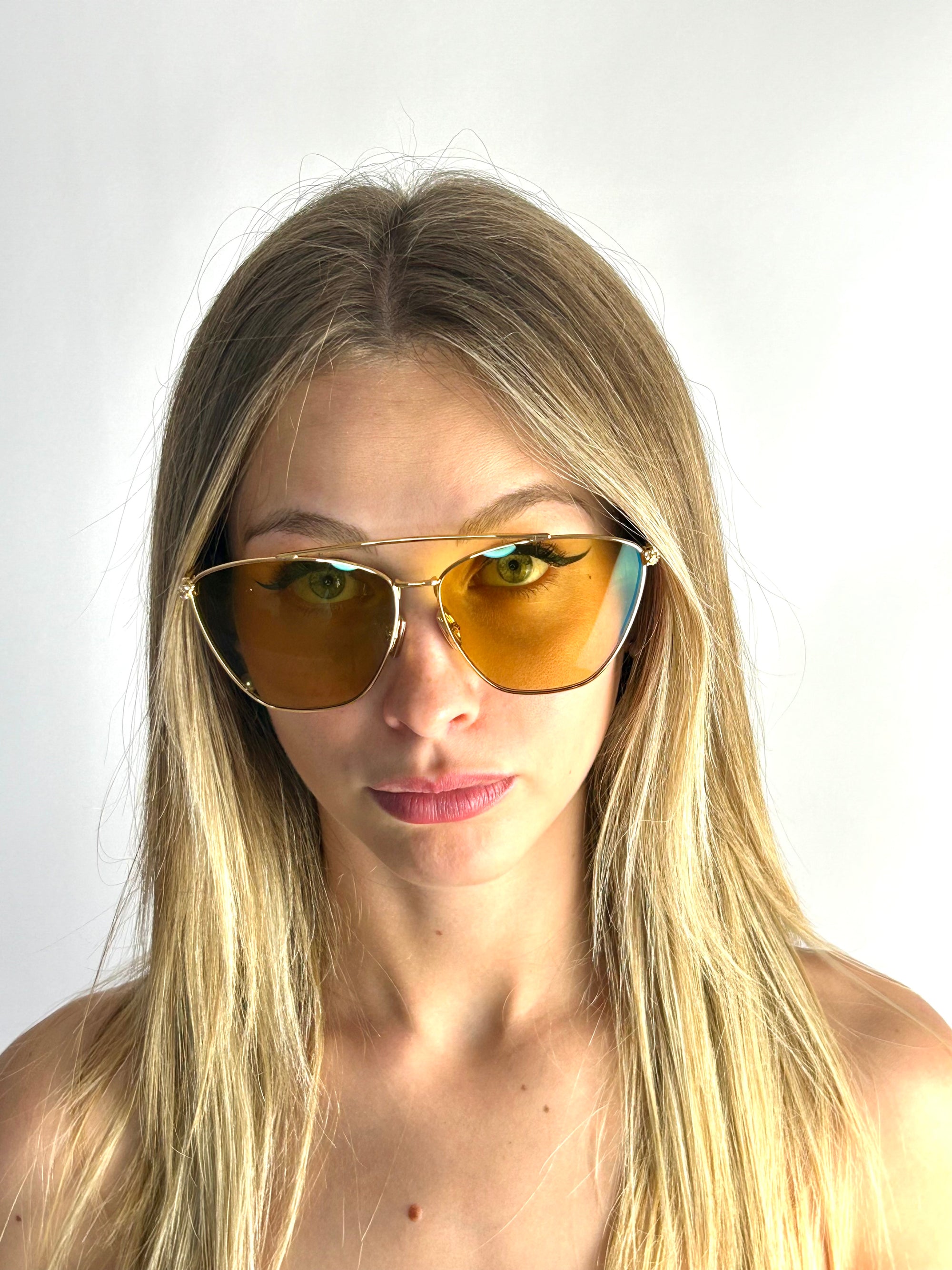 occhiali da sole FENDI FF0438/S ORO GIALLO