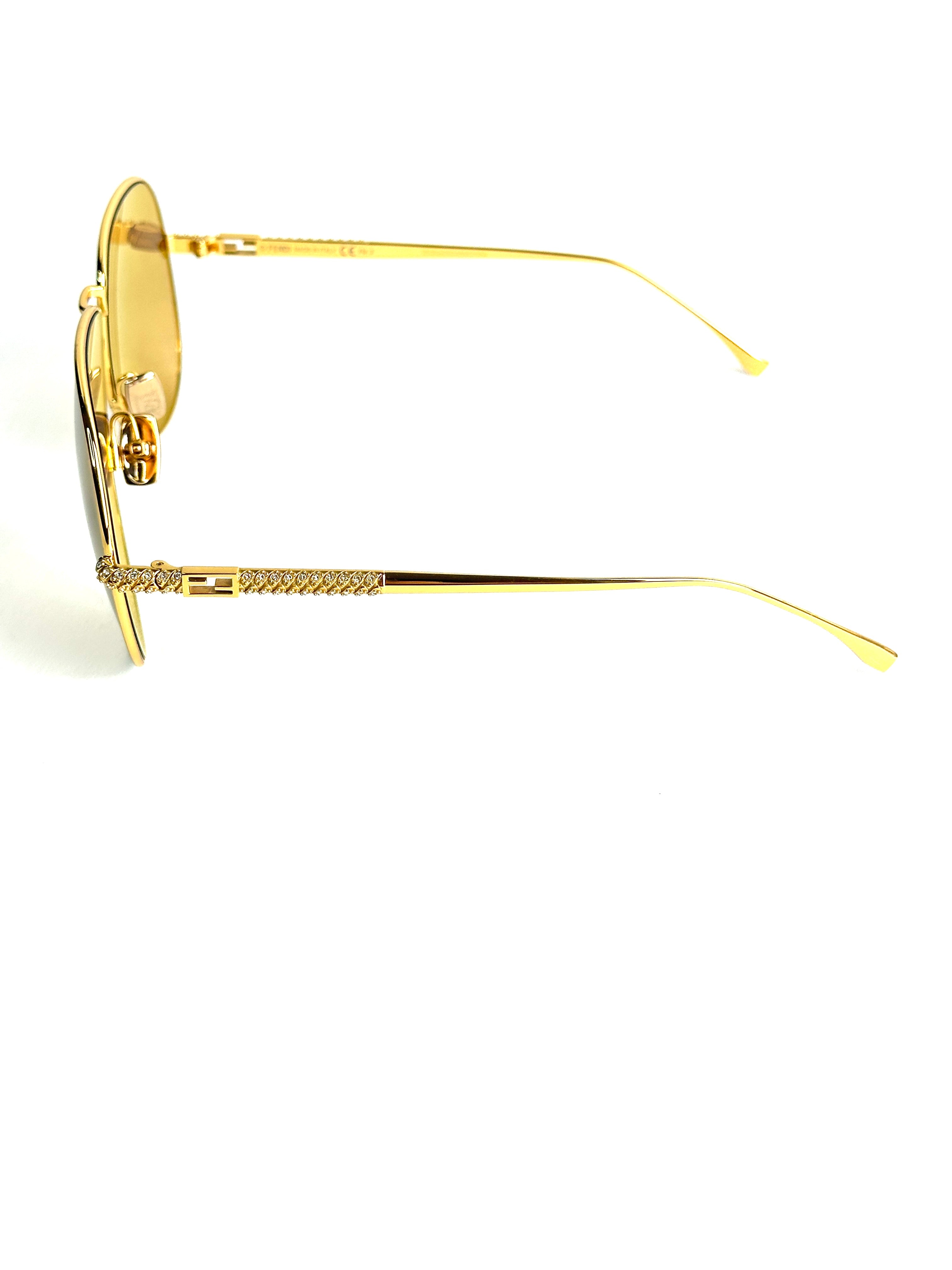 Occhiali da sole FENDI FF0437/S ORO GIALLO
