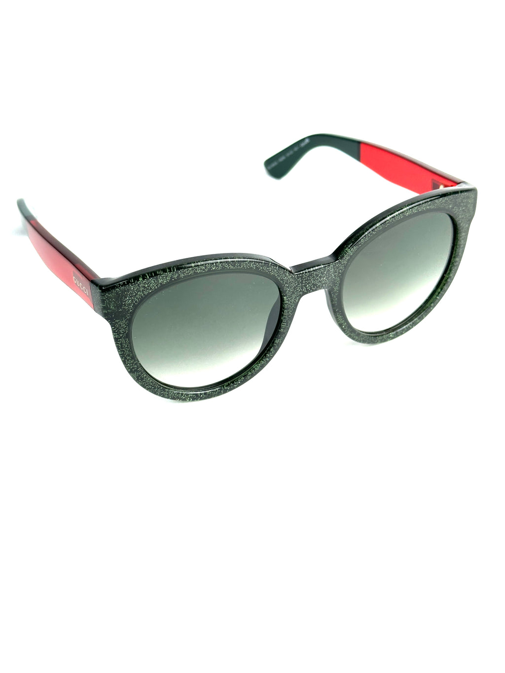 occhiali da sole GUCCI GG3810/S VERDE GLITTER E ROSSO