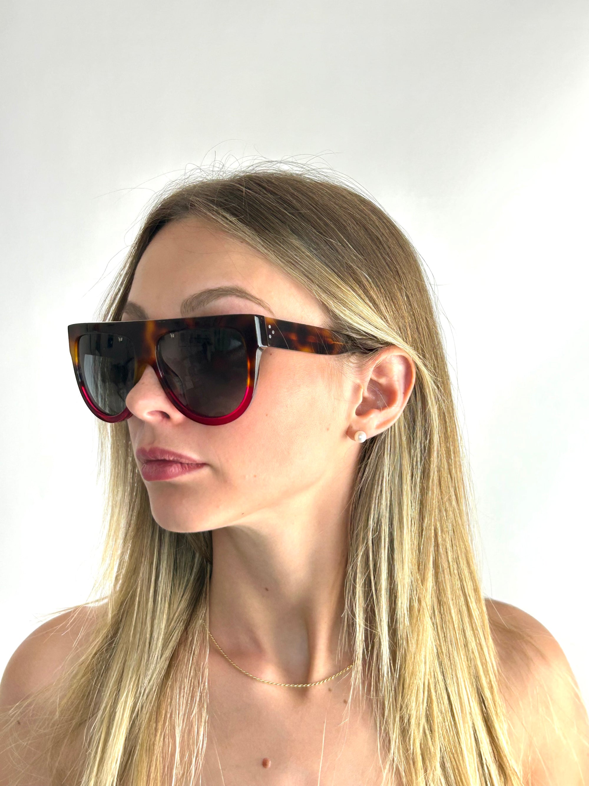 occhiali da sole CELINE CL41026/S HAVANA FUCSIA