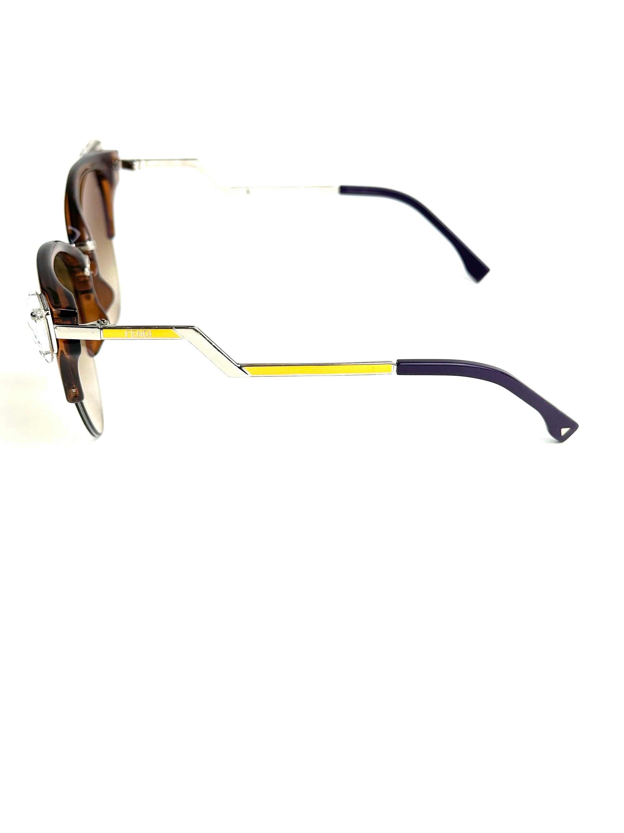 occhiali da sole FENDI FF0041/S MARRONE GIALLO