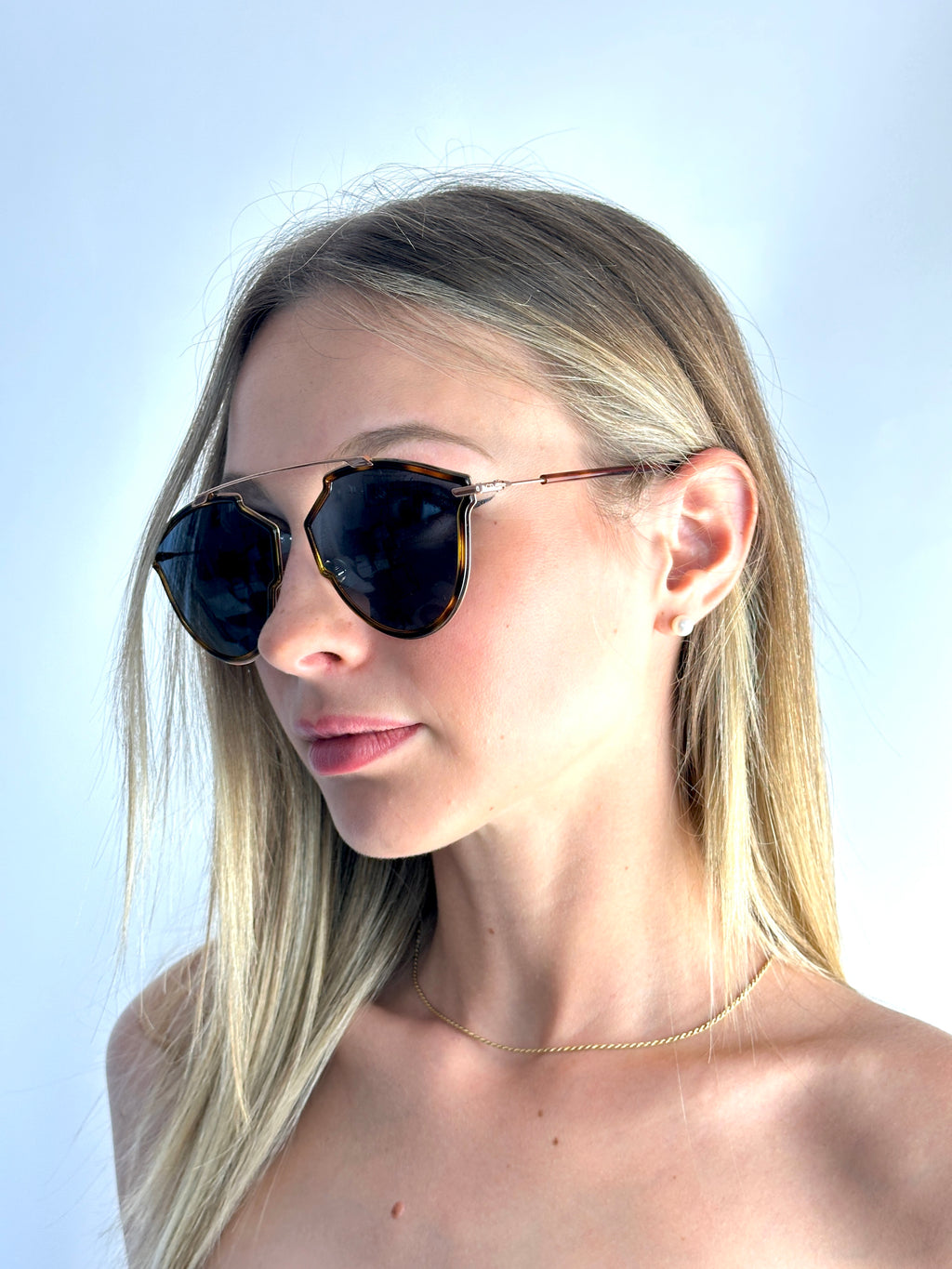 occhiali da sole DIOR DIORSOREALRISE QUM/KU DKHVNA GOLD