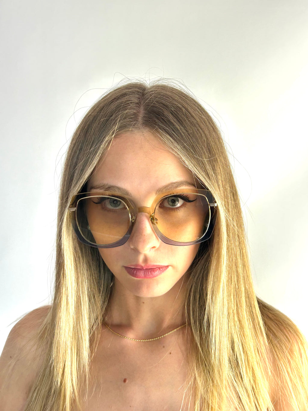 DIOR DIORATTITUDE1 3LG/VC BROWN BLUE sunglasses