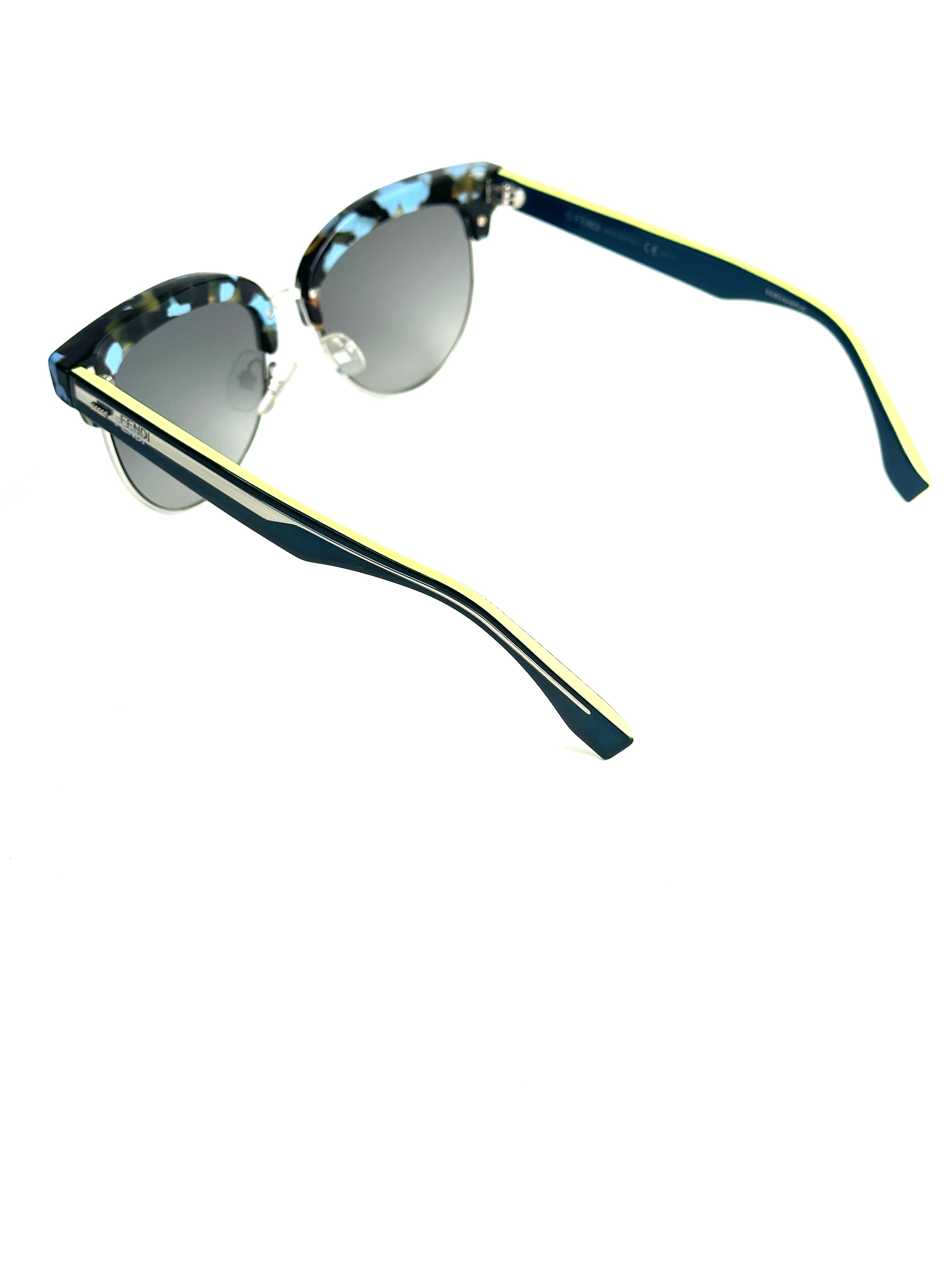 FENDI FF0154/S BLUE HAVANA TEAL sunglasses