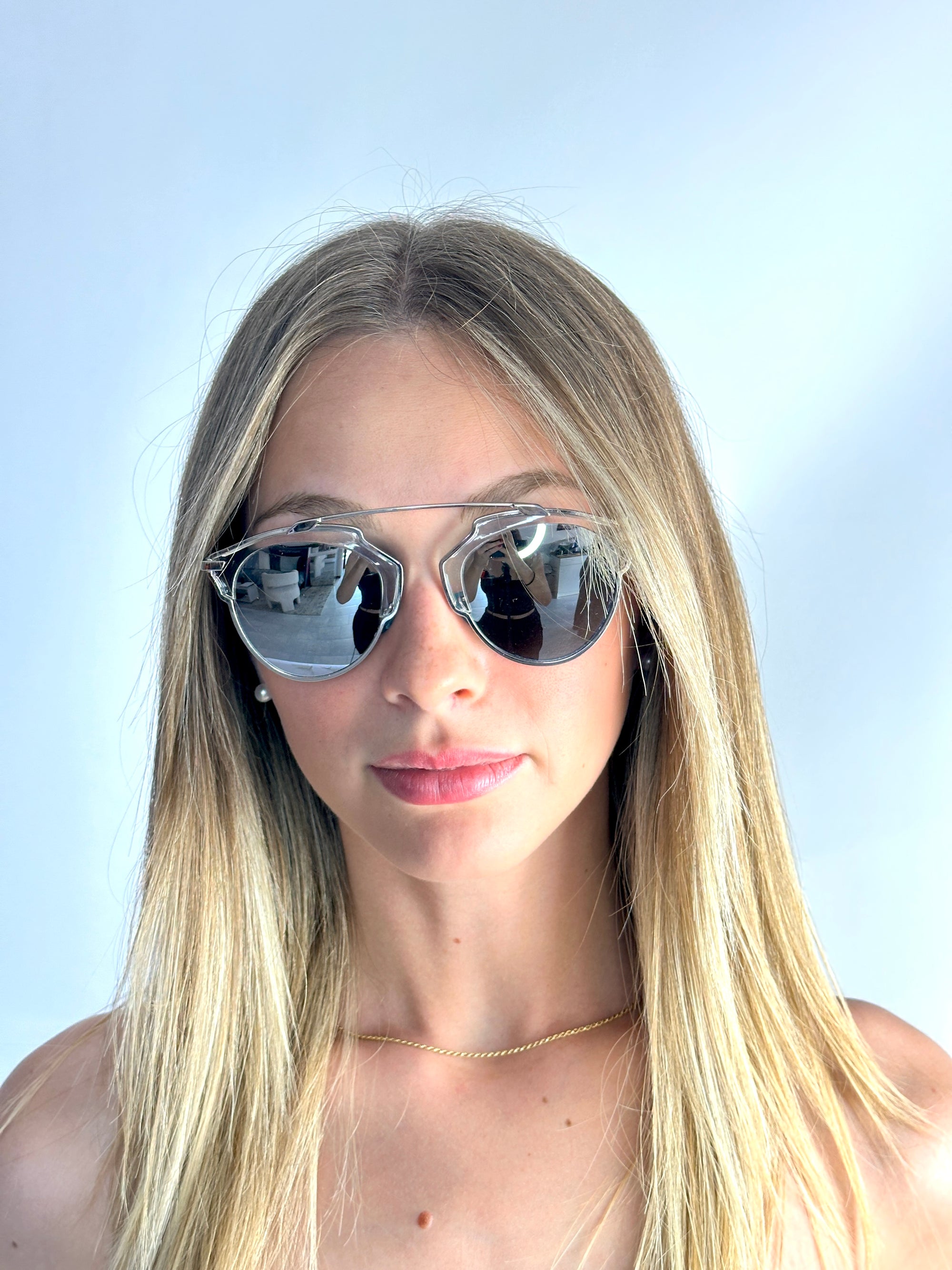 DIOR DIORSOREAL APP/DC PAL CRYST BK sunglasses