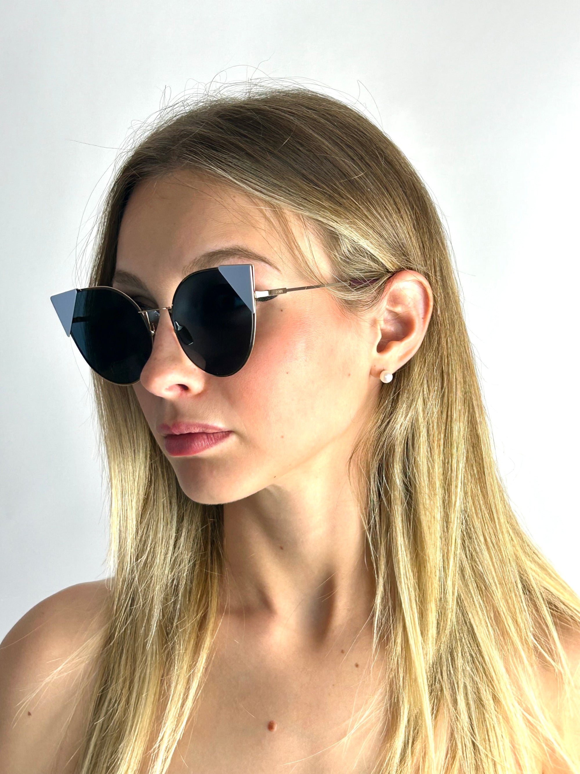 occhiali da sole FENDI FF0190/S ORO ROSA E AZZURRO