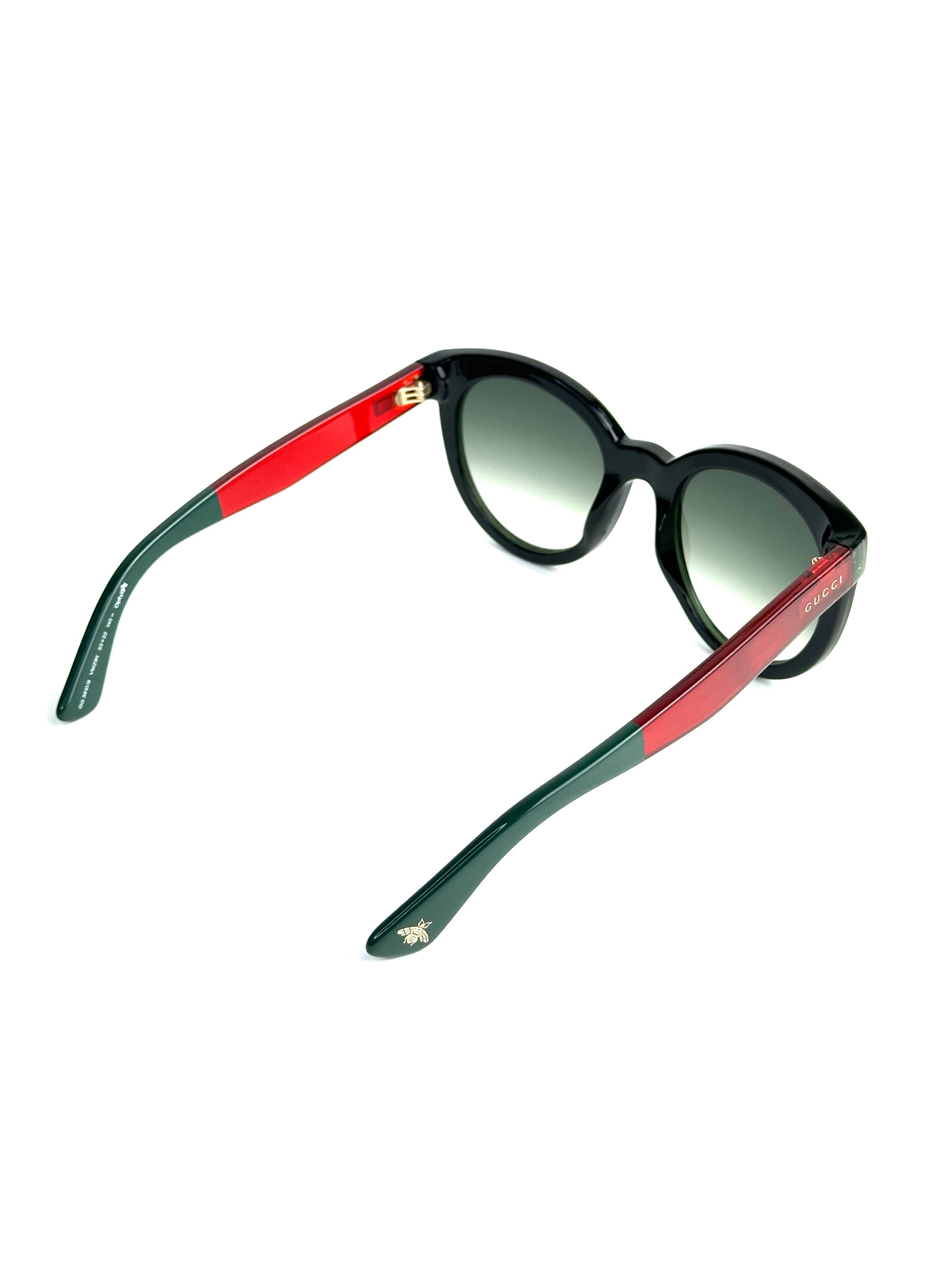 occhiali da sole GUCCI GG3810/S VERDE GLITTER E ROSSO
