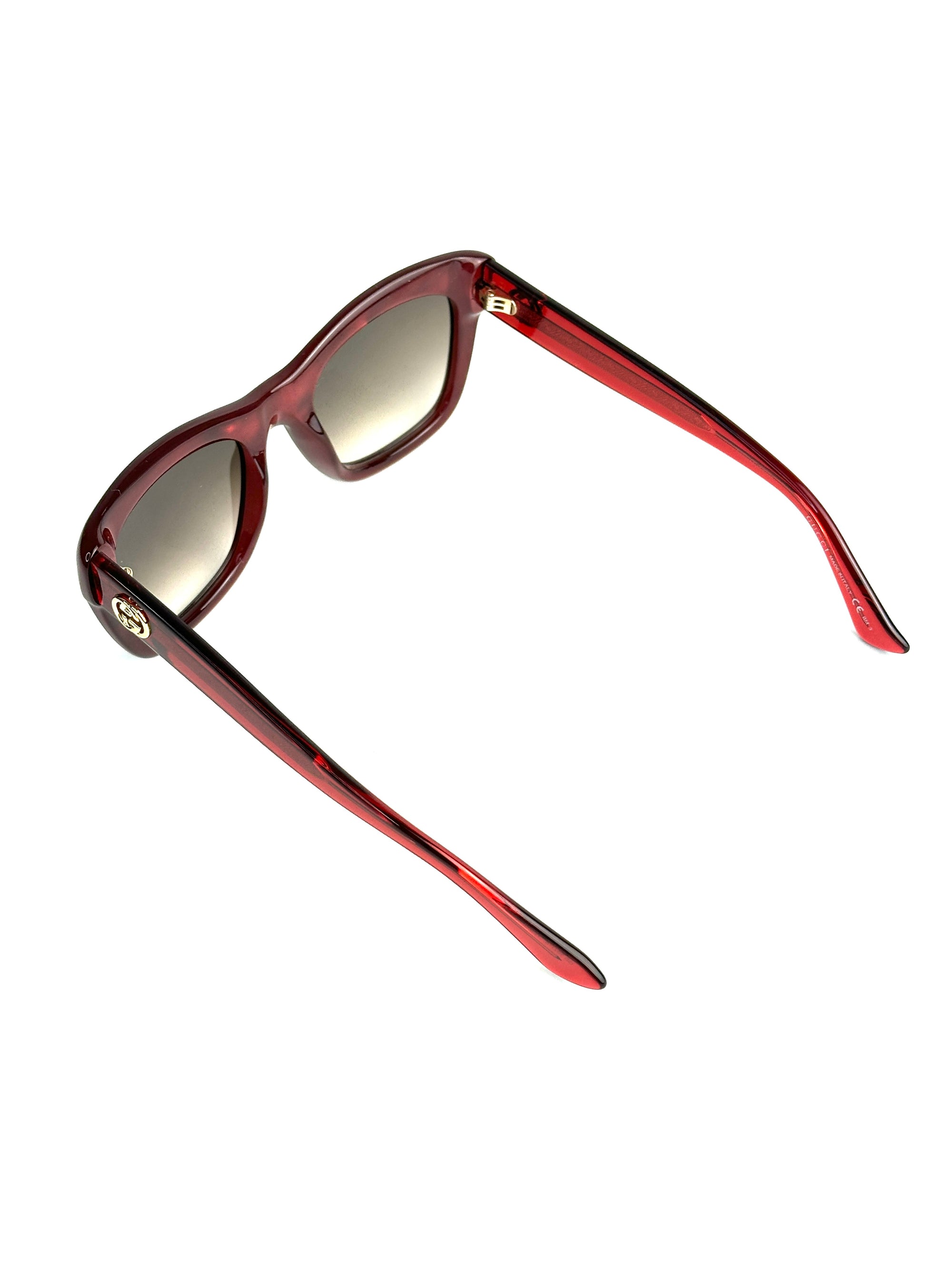 occhiali da sole GUCCI GG3827/S ROSSO TRASPARENTE