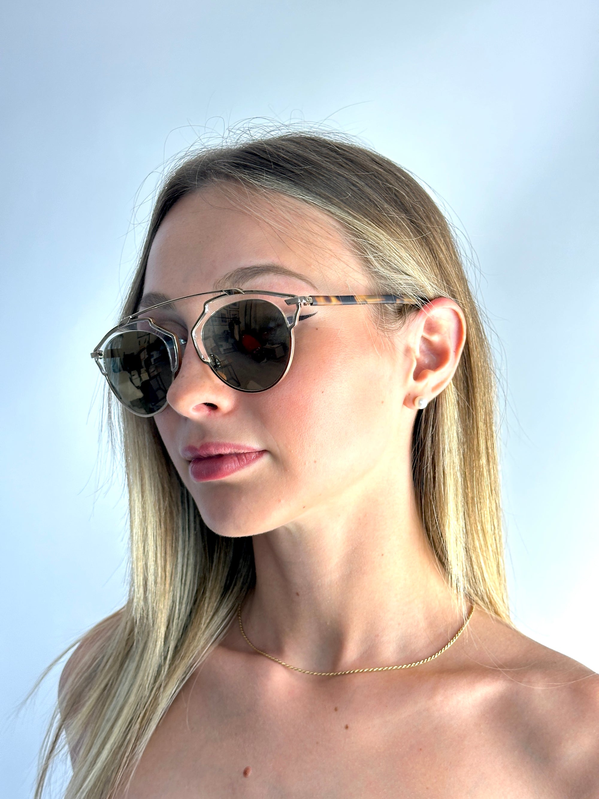 DIOR DIORSOREAL YN1/MV GOLD HAVANA sunglasses