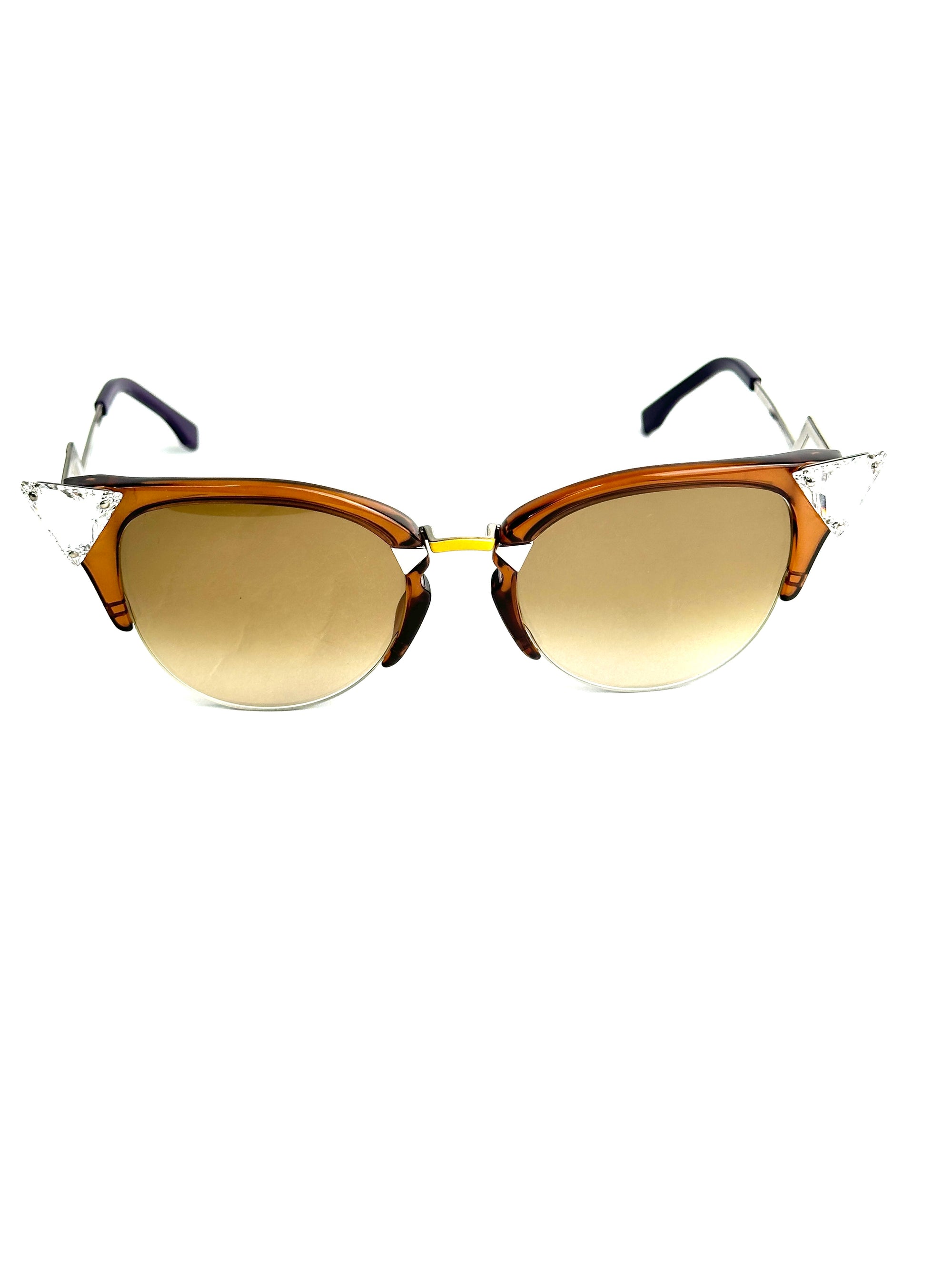 occhiali da sole FENDI FF0041/S MARRONE GIALLO