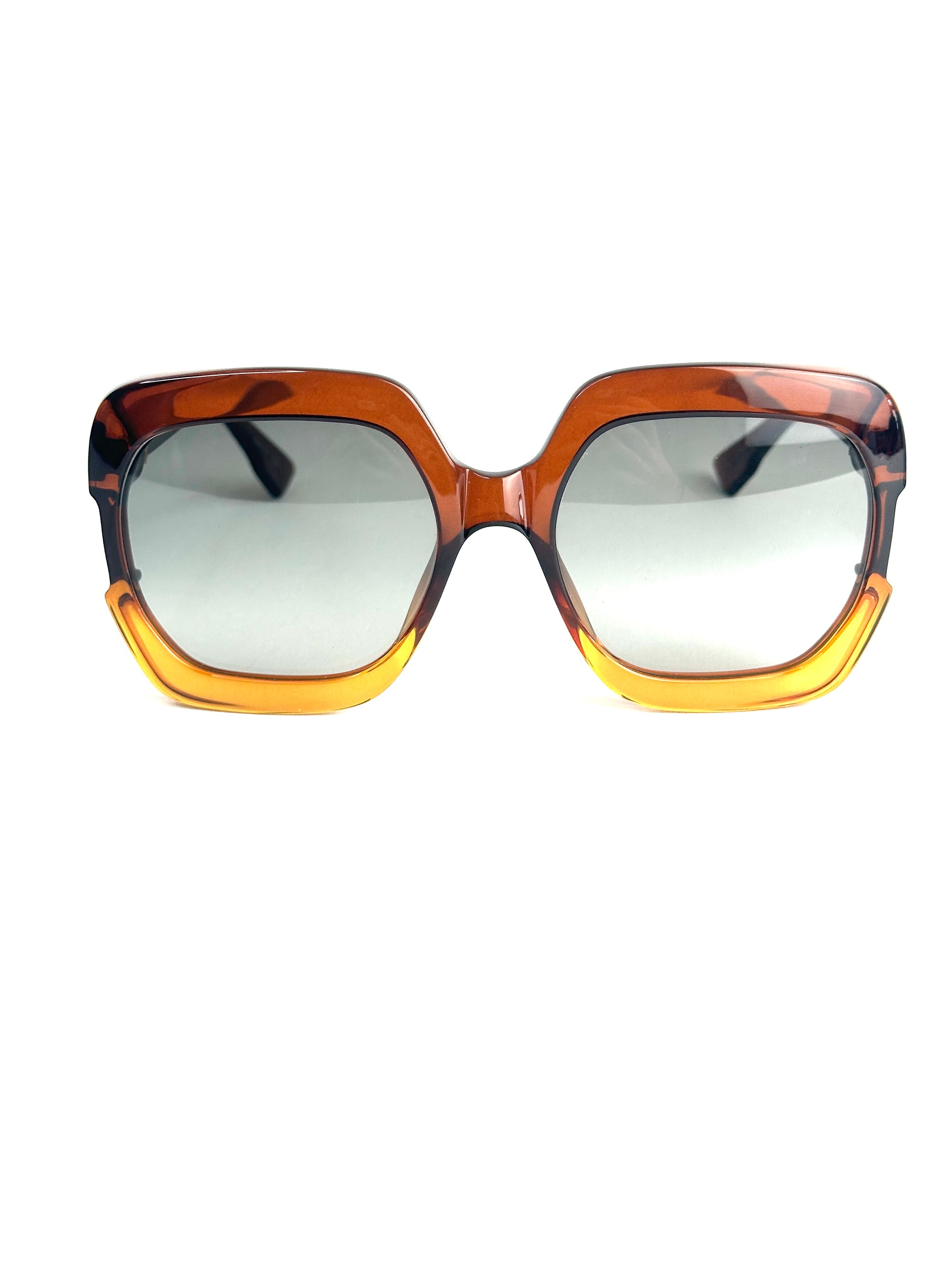 DIOR DIORGALA 12J/9O BROWN ORANGE sunglasses