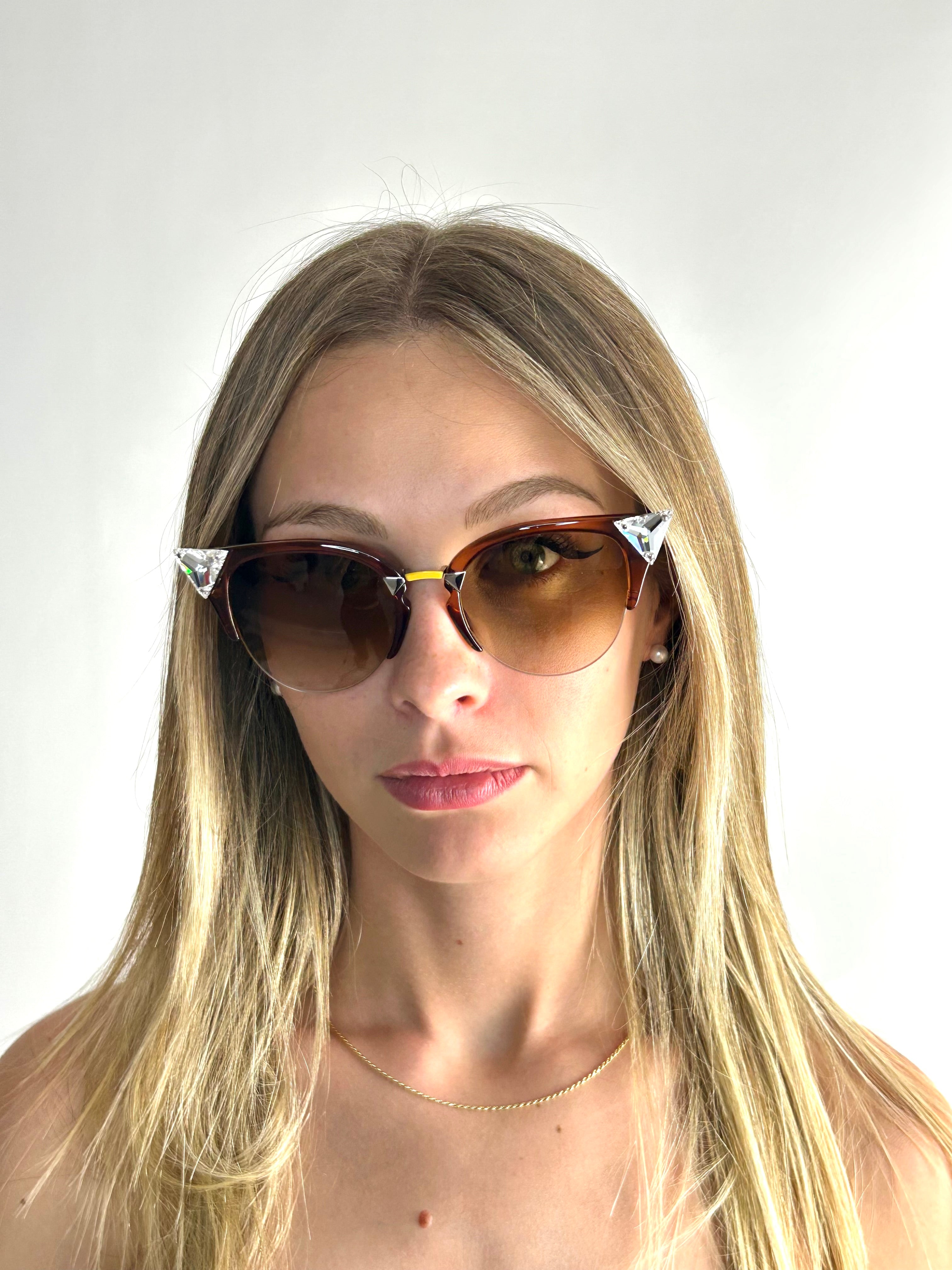 Occhiali da sole FENDI FF0041/S MARRONE GIALLO