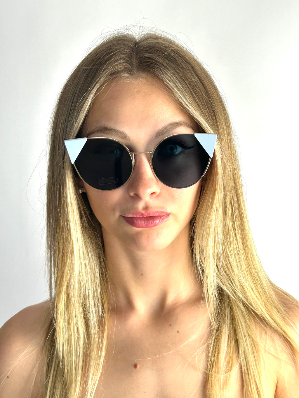 occhiali da sole FENDI FF0190/S ORO ROSA E AZZURRO