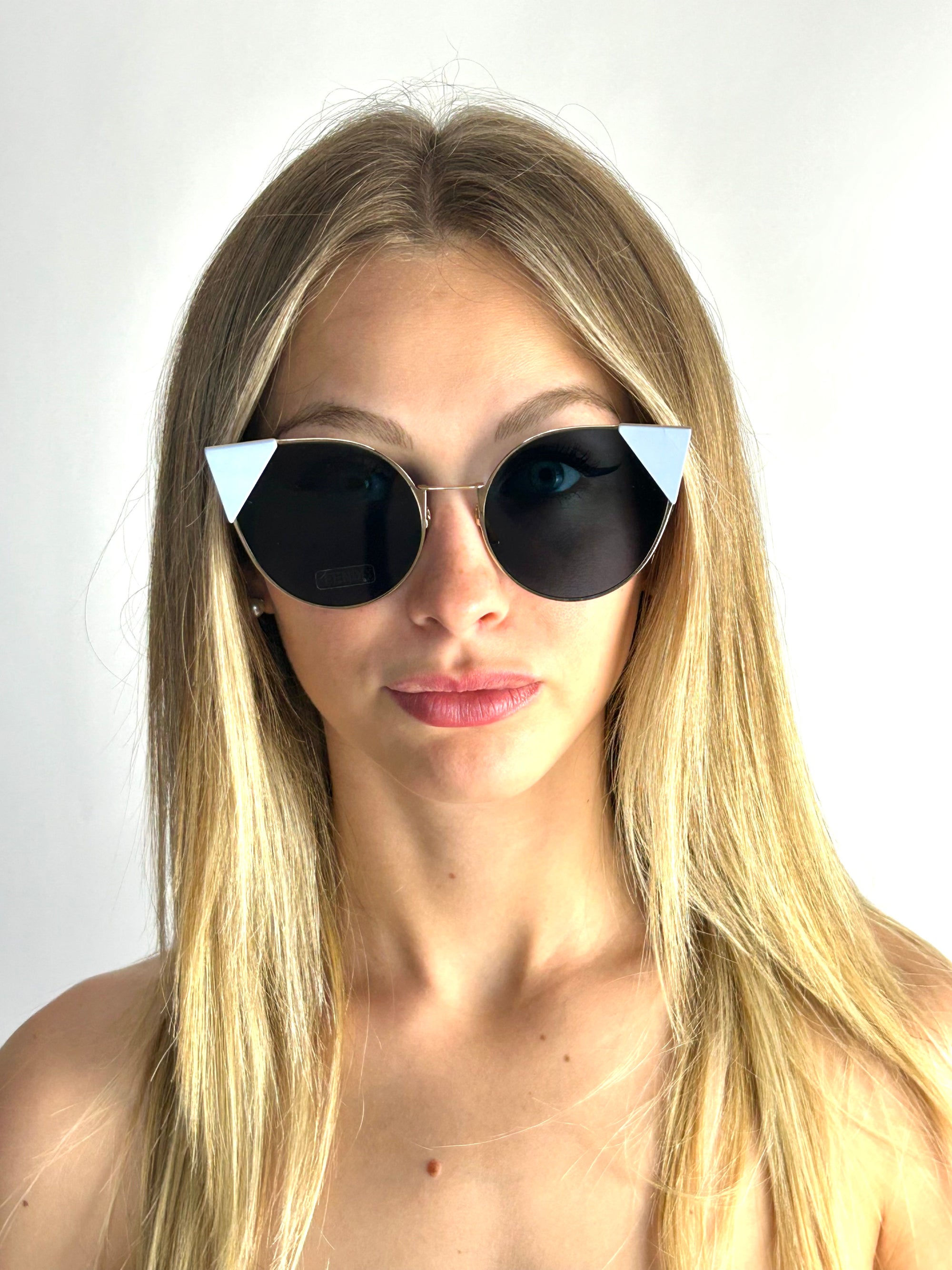 occhiali da sole FENDI FF0190/S ORO ROSA E AZZURRO