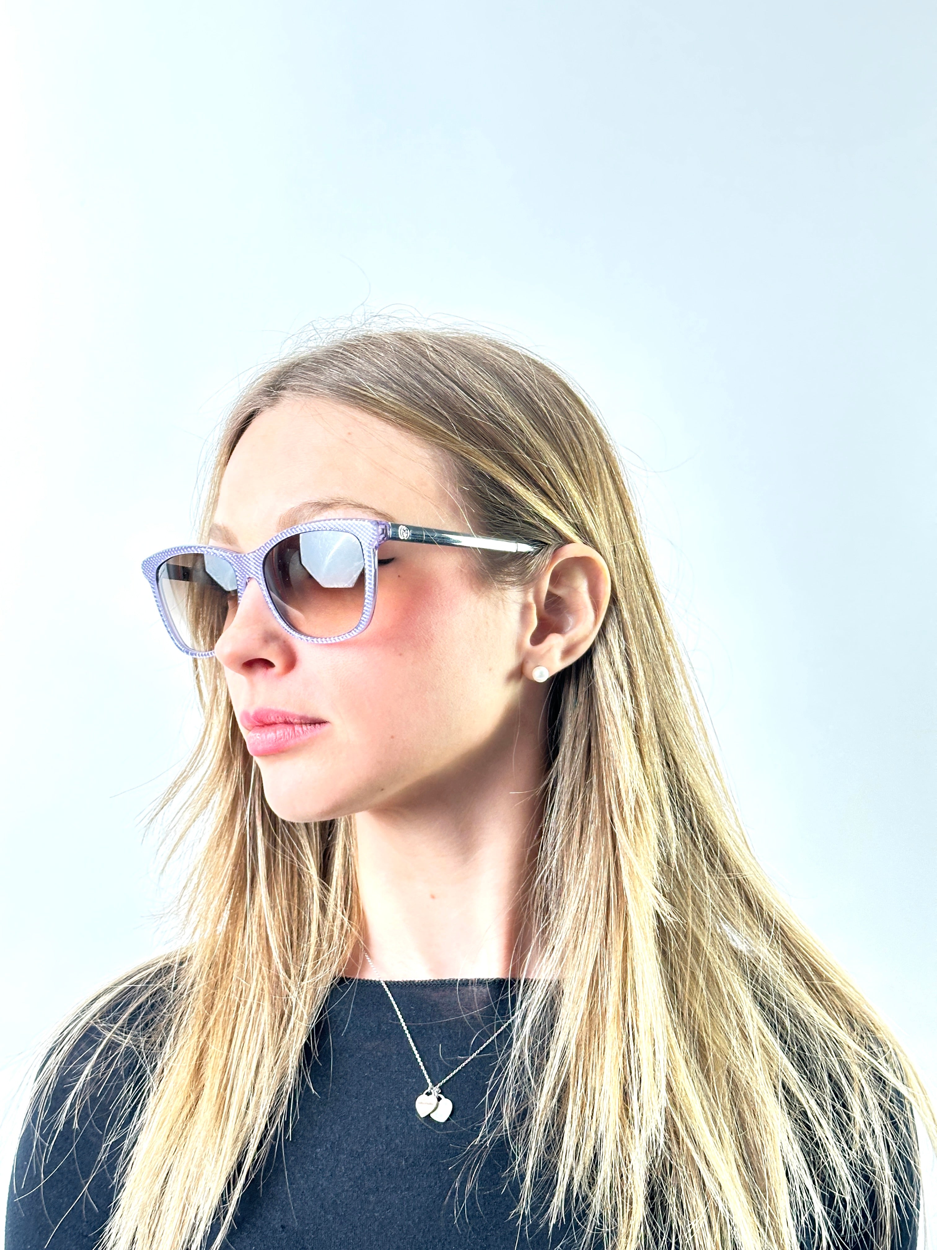 GUCCI GG3739/N/S BLUE GLITTER GOLD sunglasses