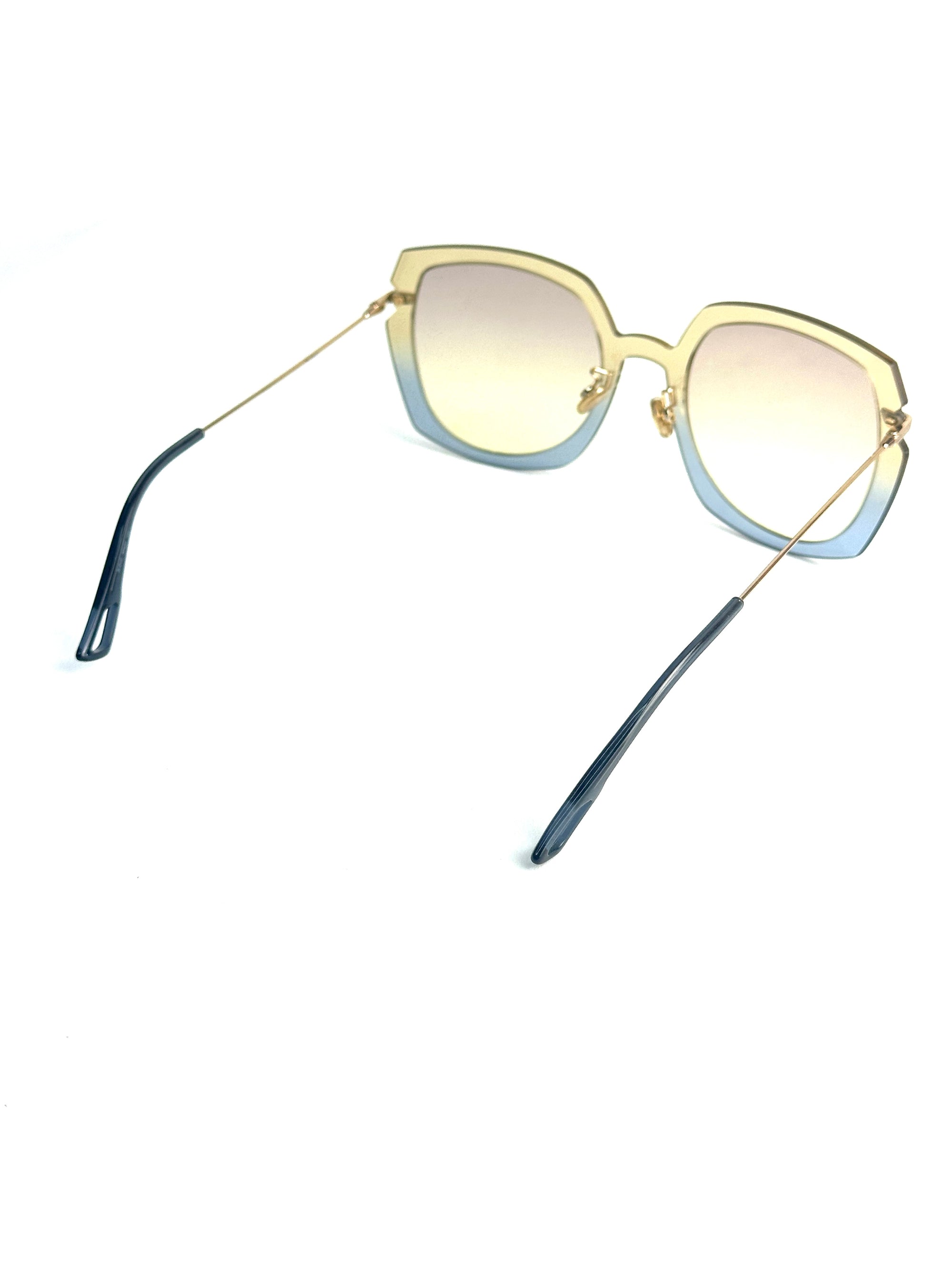 DIOR DIORATTITUDE1 3LG/VC BROWN BLUE sunglasses