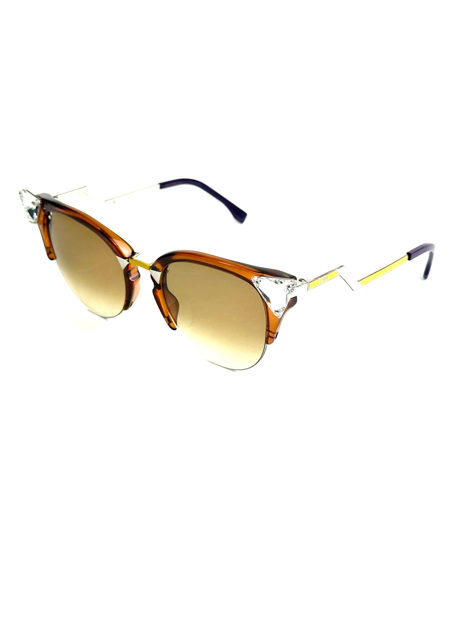 occhiali da sole FENDI FF0041/S MARRONE GIALLO