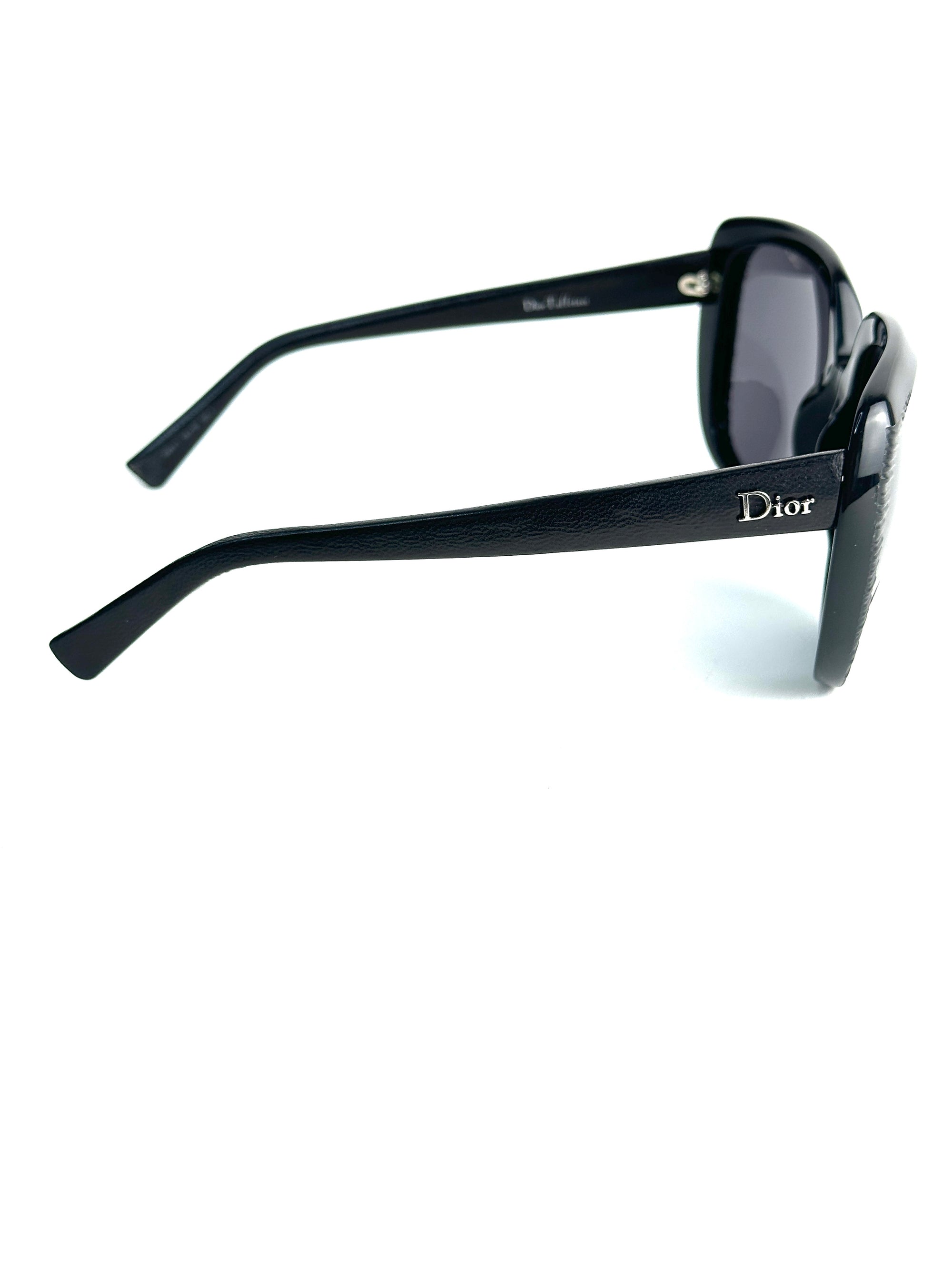DIOR DIORAFFETAS1 648/Y1 BLK LEAT sunglasses