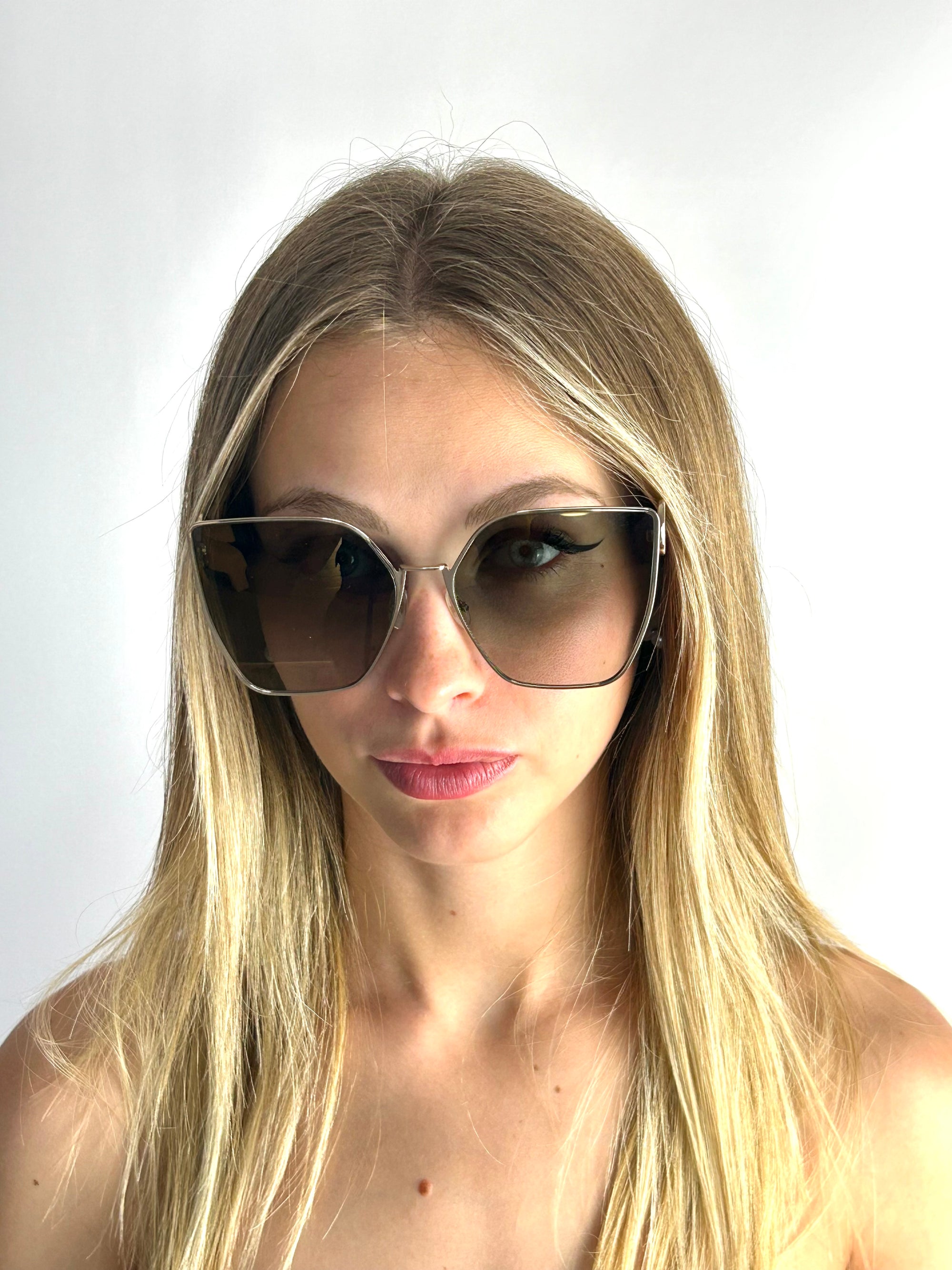 occhiali da sole FENDI FF0323/S ORO GRIGIO