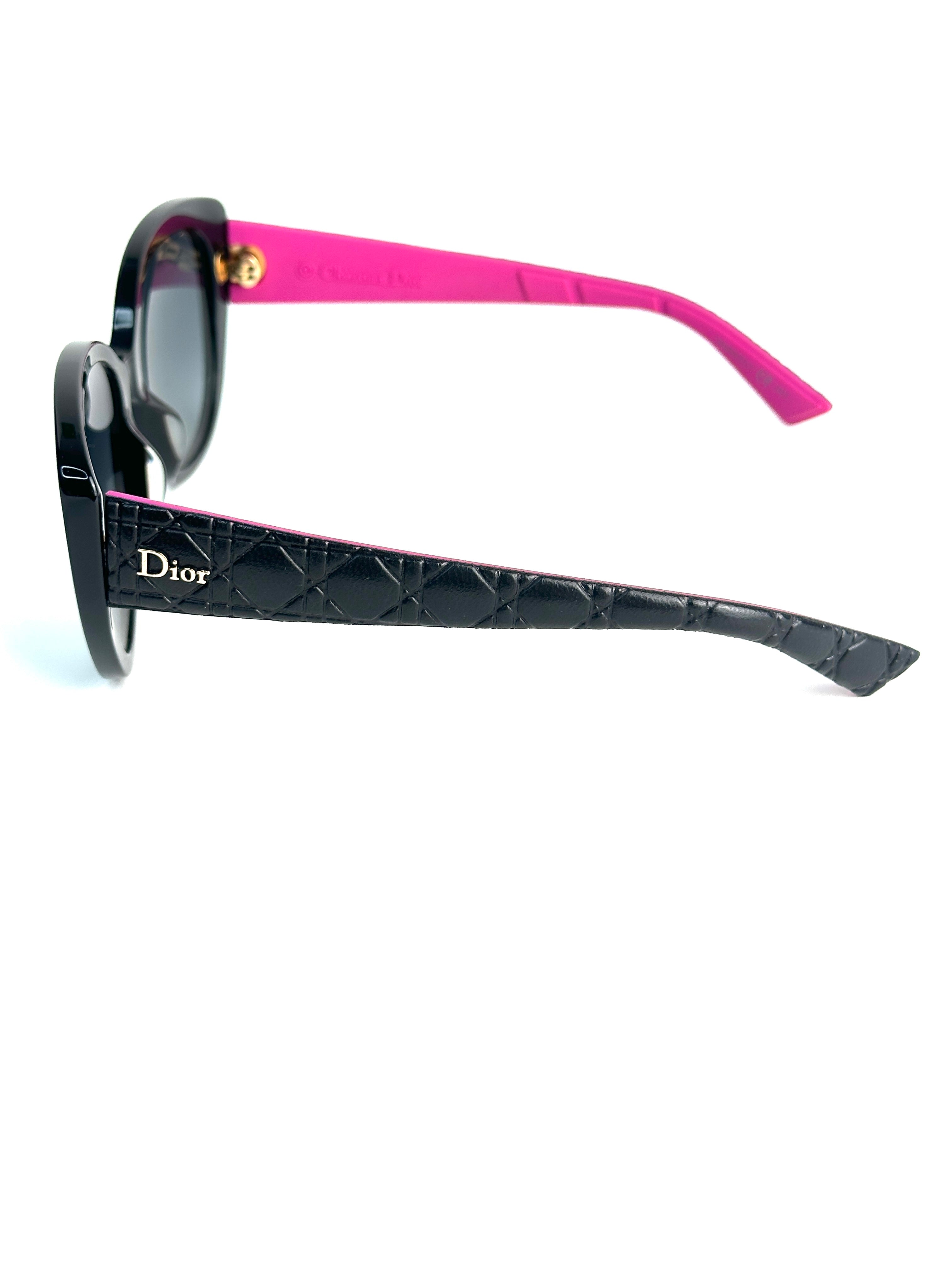 DIOR DIORLADY1R HZ9/HD BKLTHR REDRB sunglasses