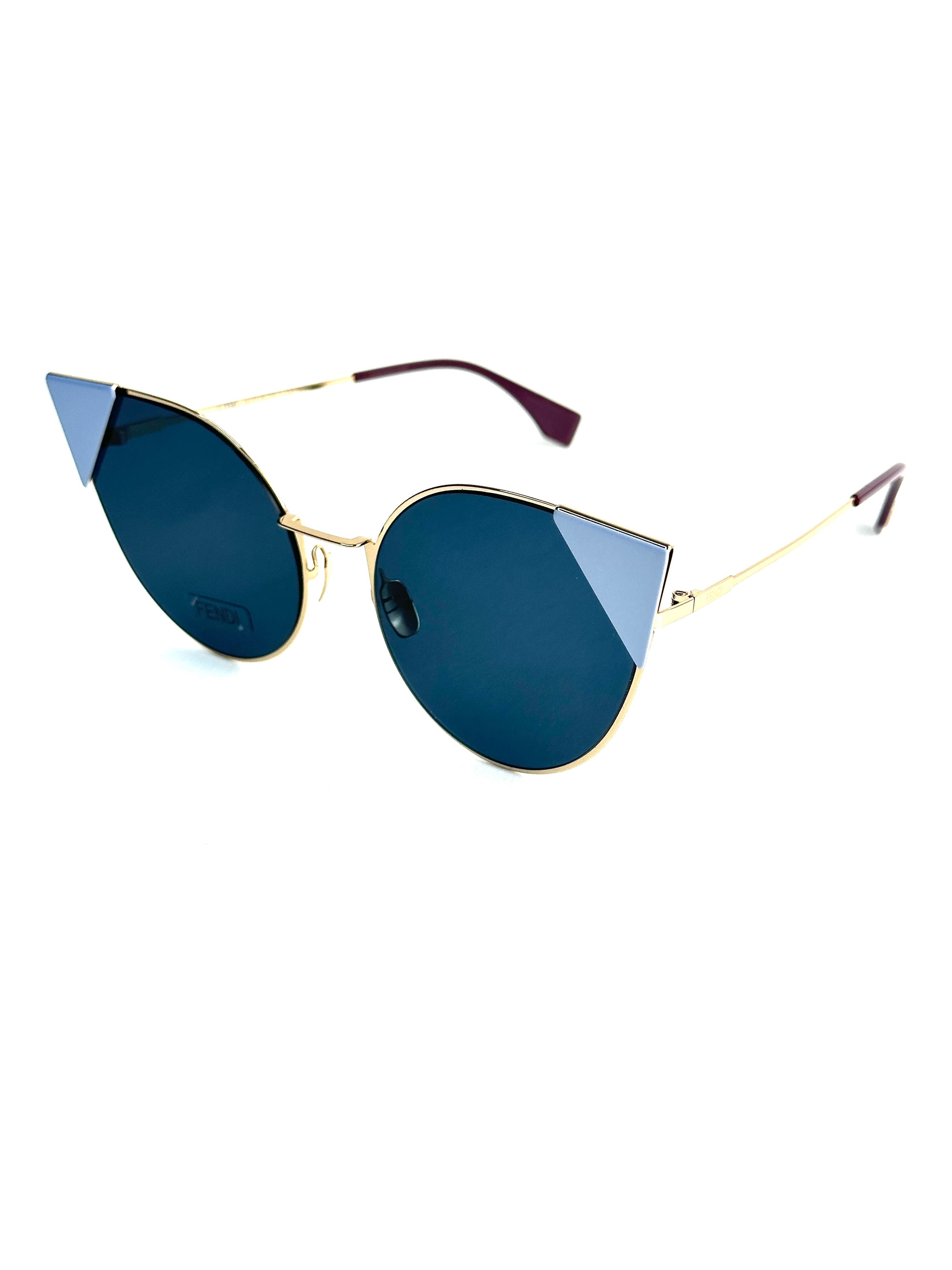 occhiali da sole FENDI FF0190/S ORO ROSA E AZZURRO