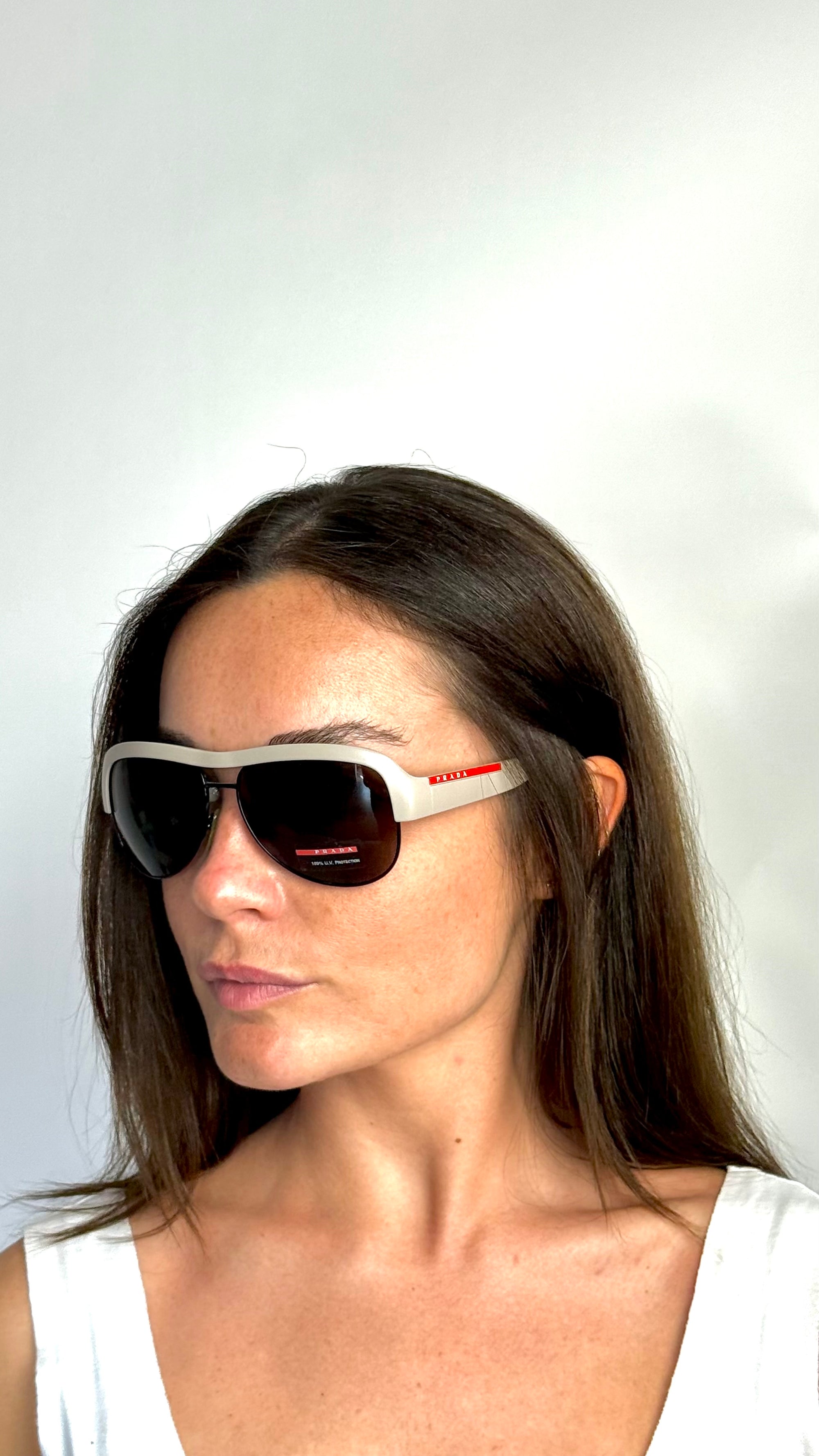PRADA SPS04L LINEA ROSSA BEIGE