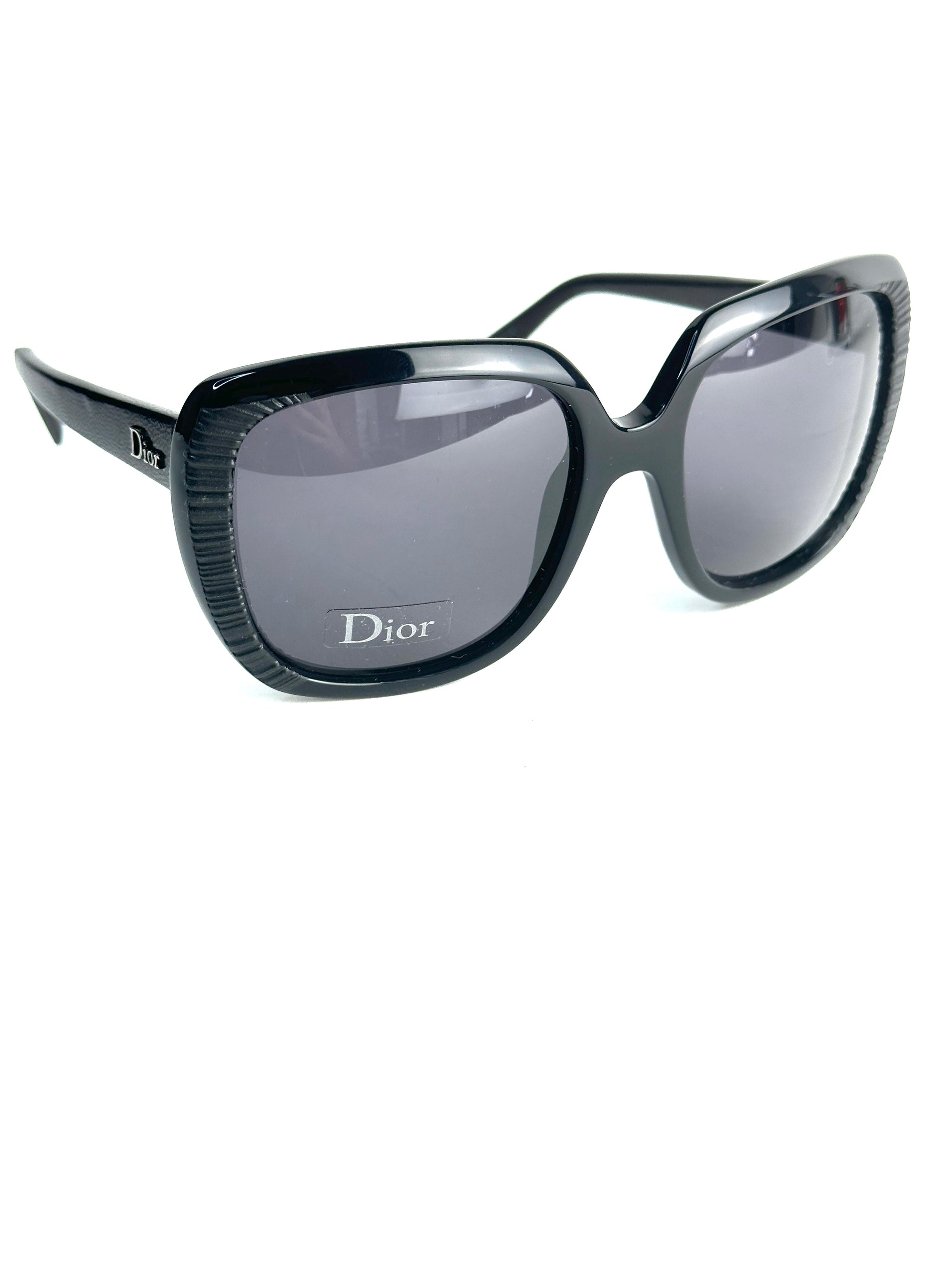 DIOR DIORAFFETAS1 648/Y1 BLK LEAT sunglasses