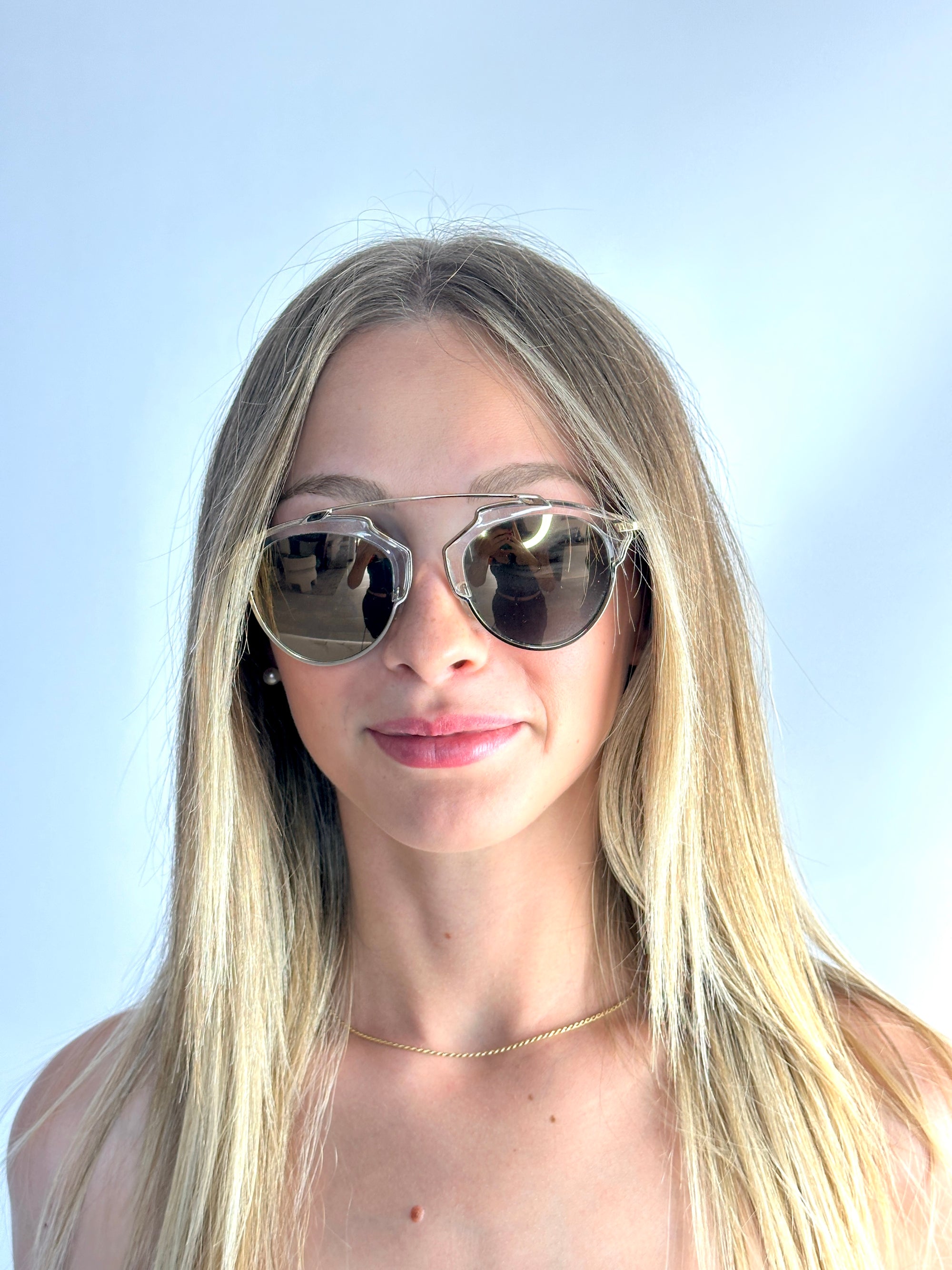 DIOR DIORSOREAL YN1/MV GOLD HAVANA sunglasses