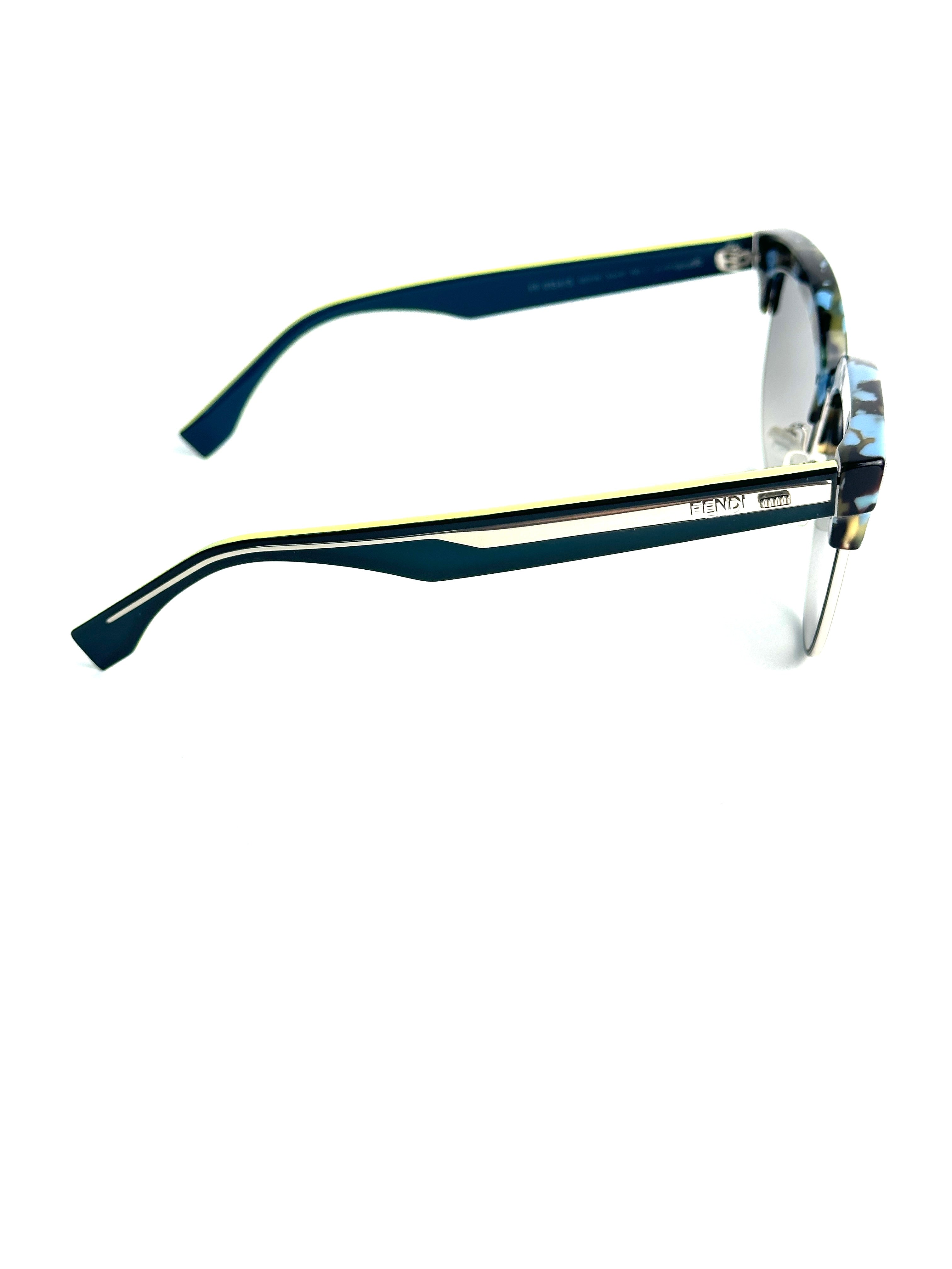 FENDI FF0154/S BLUE HAVANA TEAL sunglasses