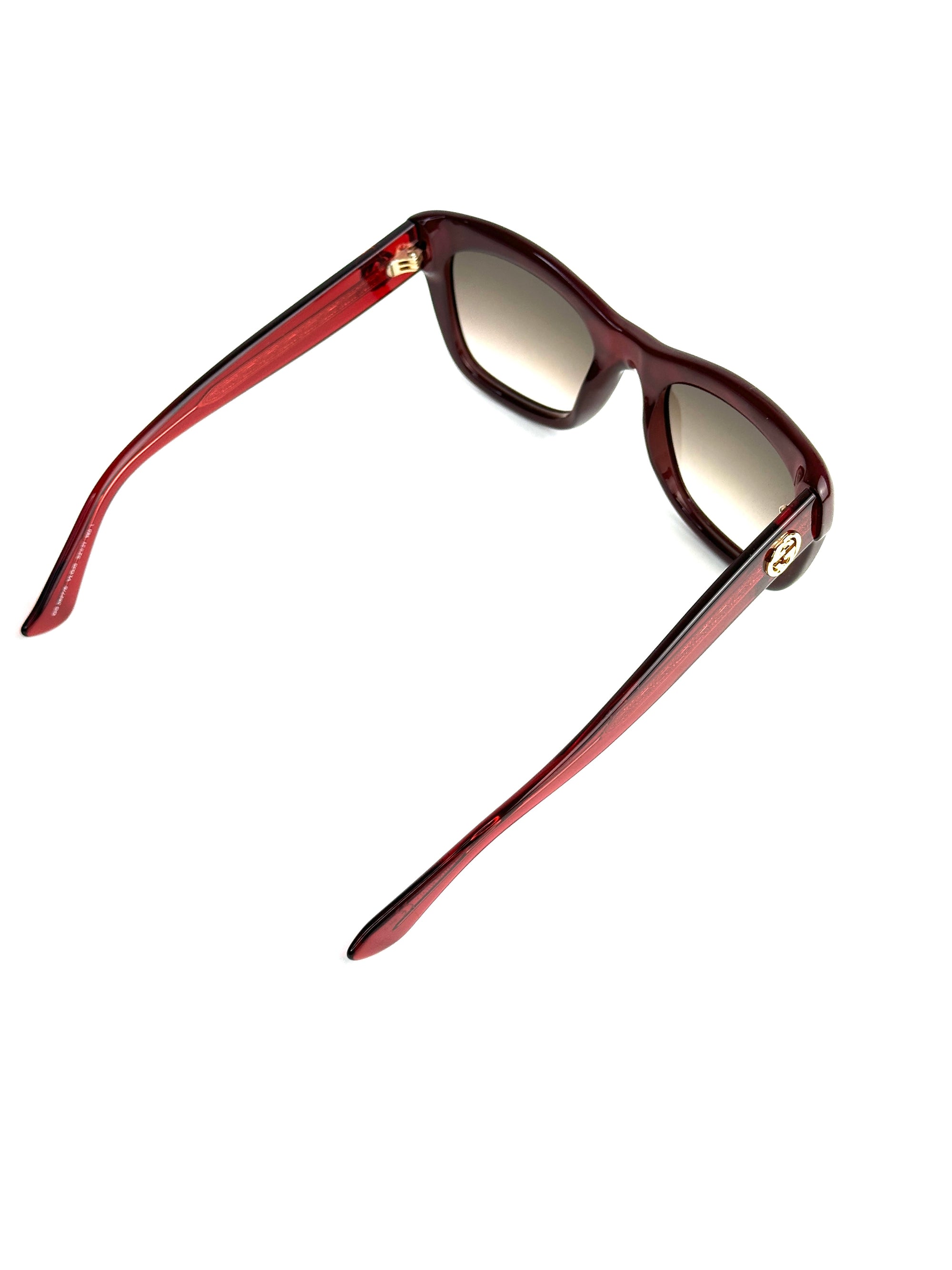 occhiali da sole GUCCI GG3827/S ROSSO TRASPARENTE