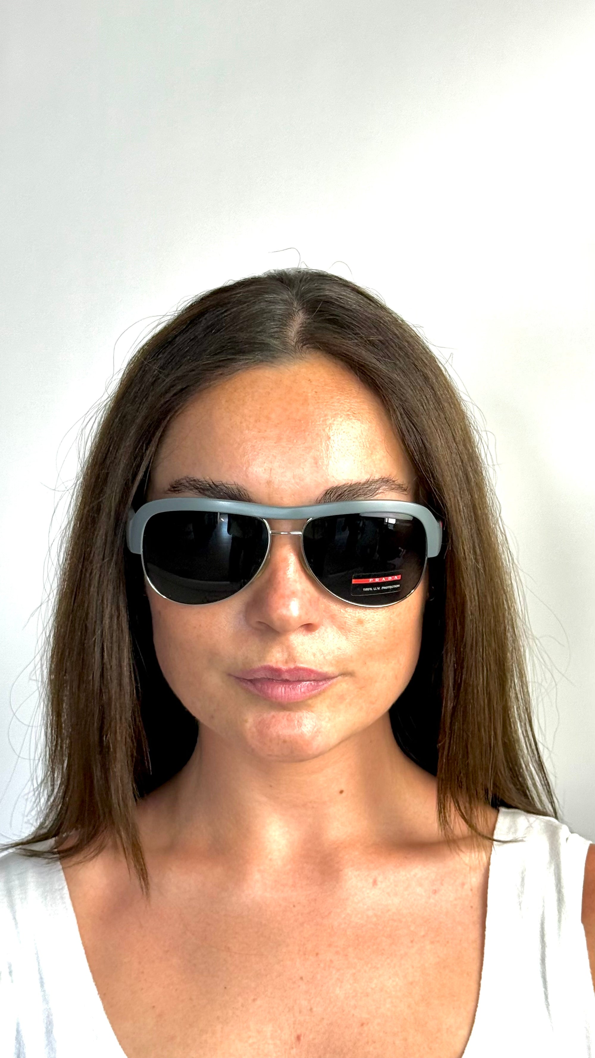 PRADA SPS04L LINEA ROSSA GRIGIO