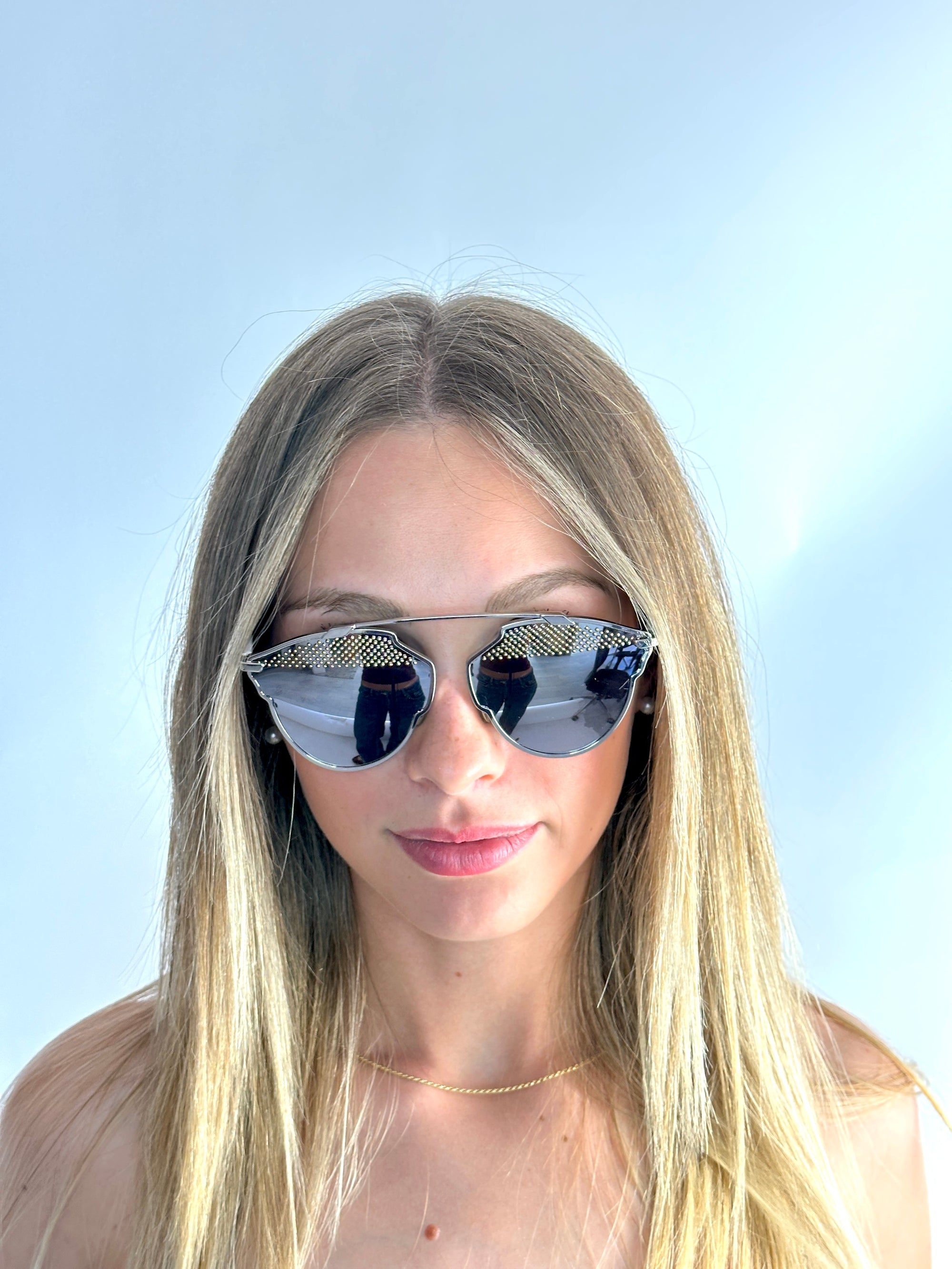 DIOR DiorsorealS 85L/DC PALLAD WHITE sunglasses