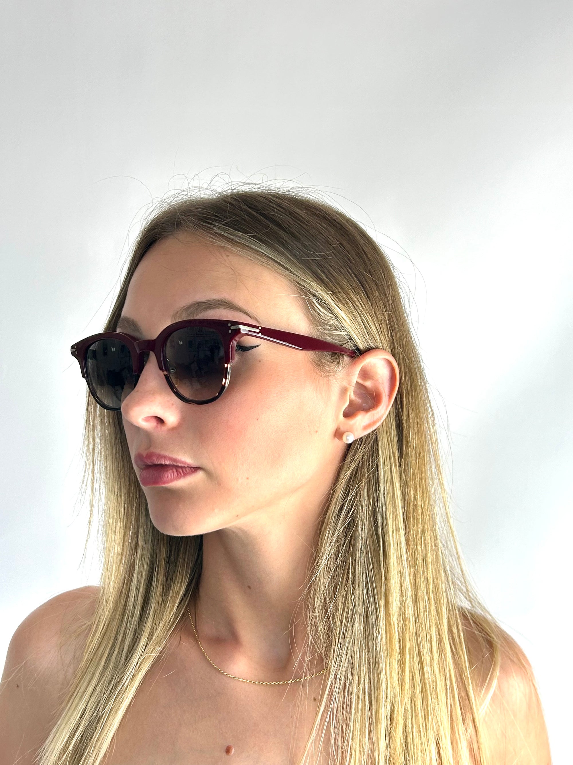 occhiali da sole CELINE CL41394/S T6Y/W2 BURGUNDY-HAVANA