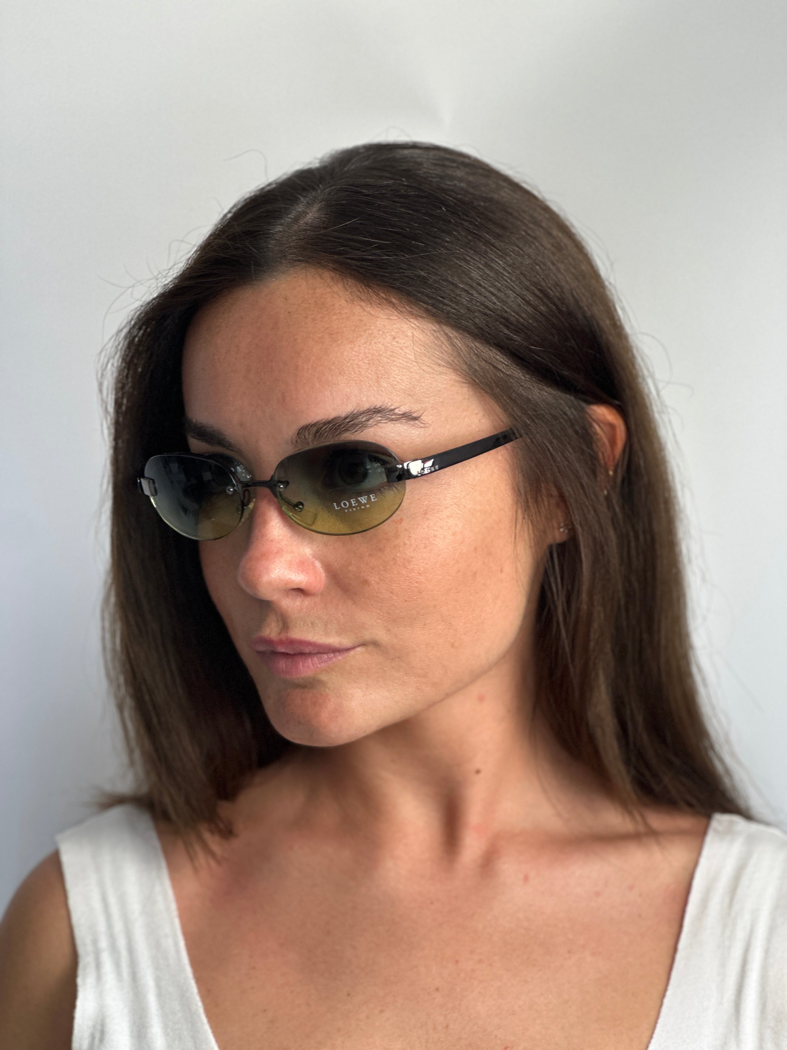 Occhiali da sole LOEWE MOD. SLW004 verde VINTAGE