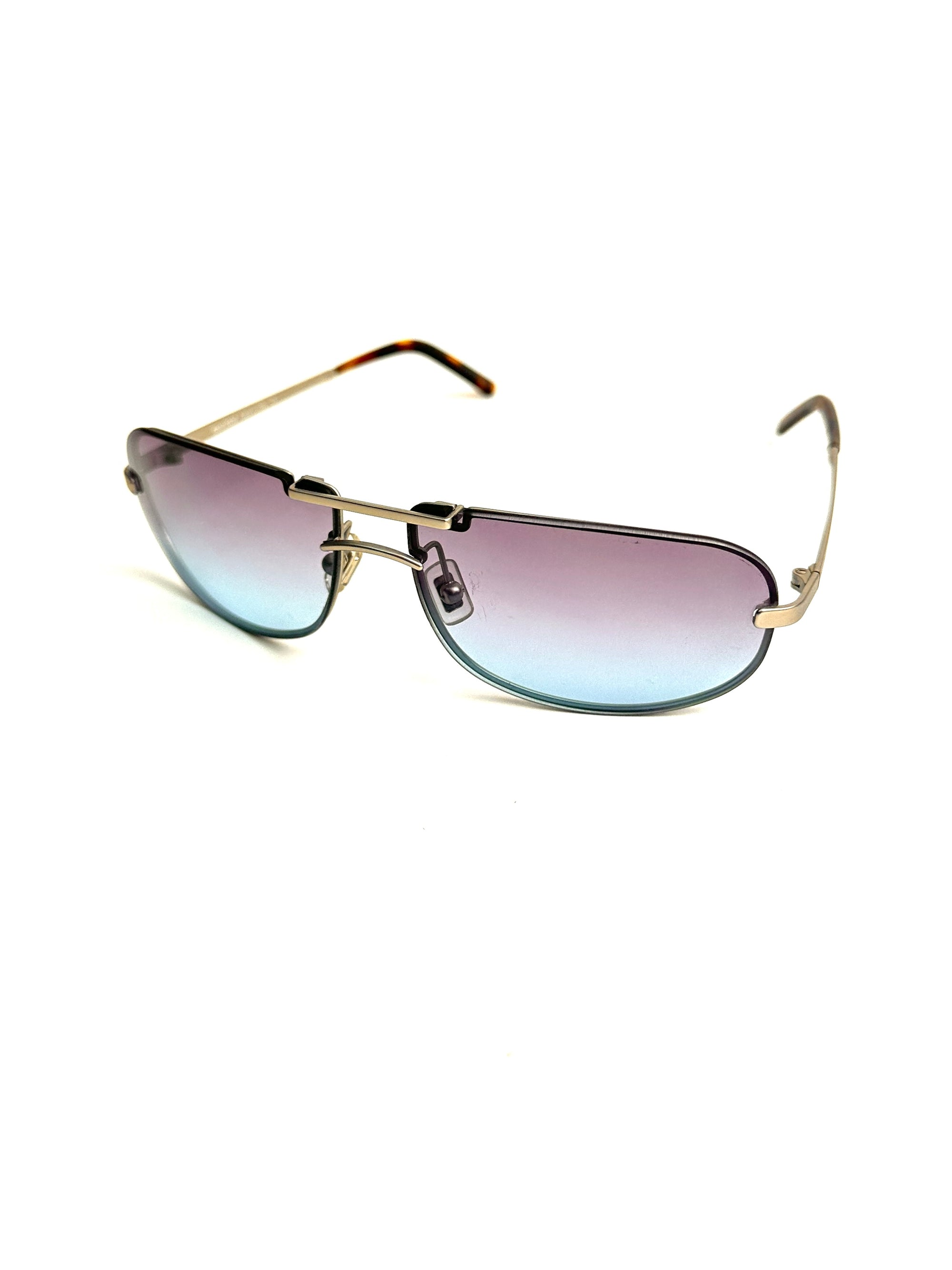 MIU MIU SMU52B lente sfumata azzurra