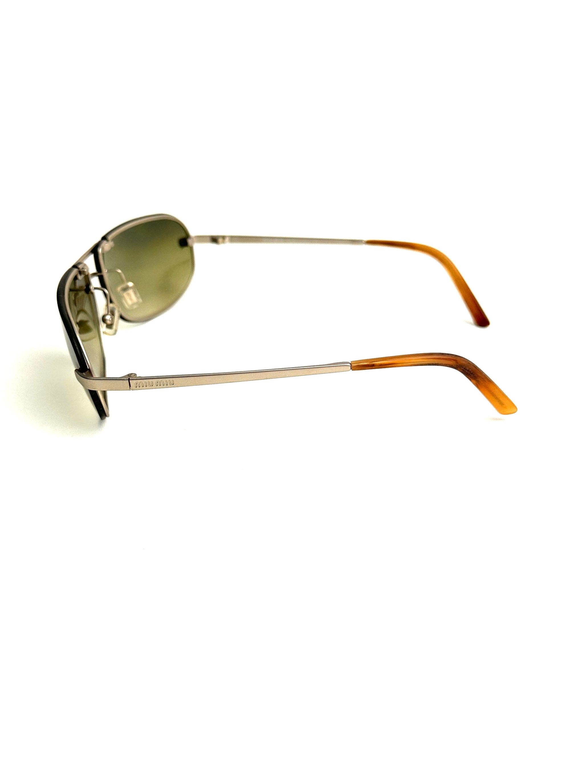 MIU MIU SMU52B lente sfumata verde