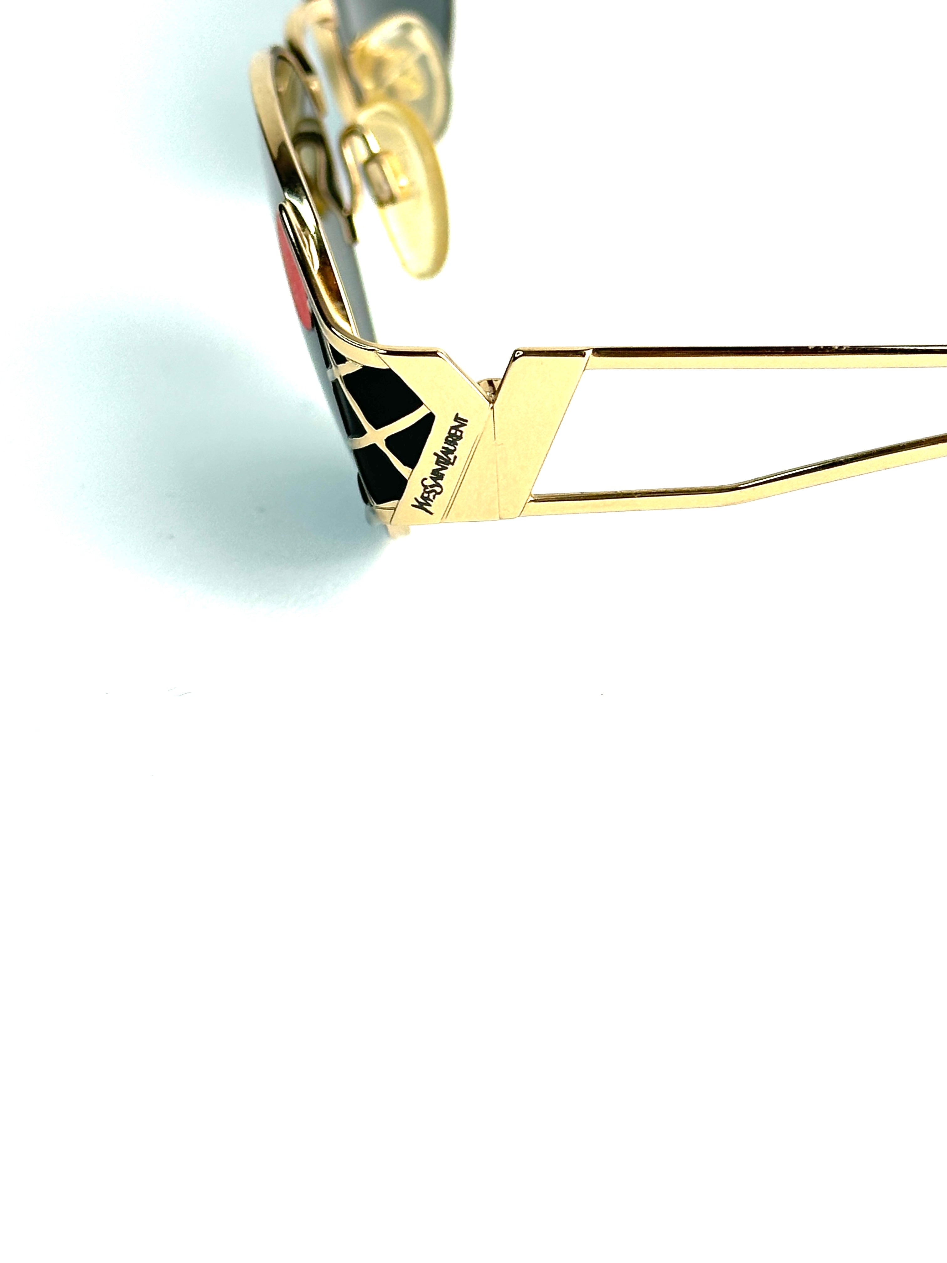 SAINT LAURENT 6040 black+gold